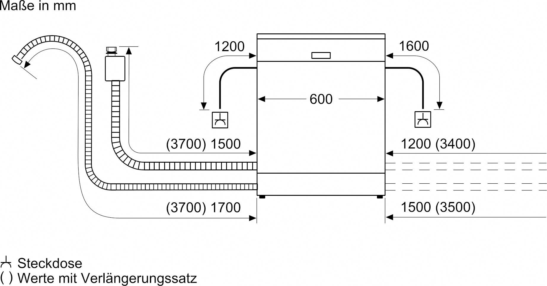 BOSCH teilintegrierbarer Geschirrspüler Serie 6 »SMI6ZCS16E«, 14 Maßgedecke