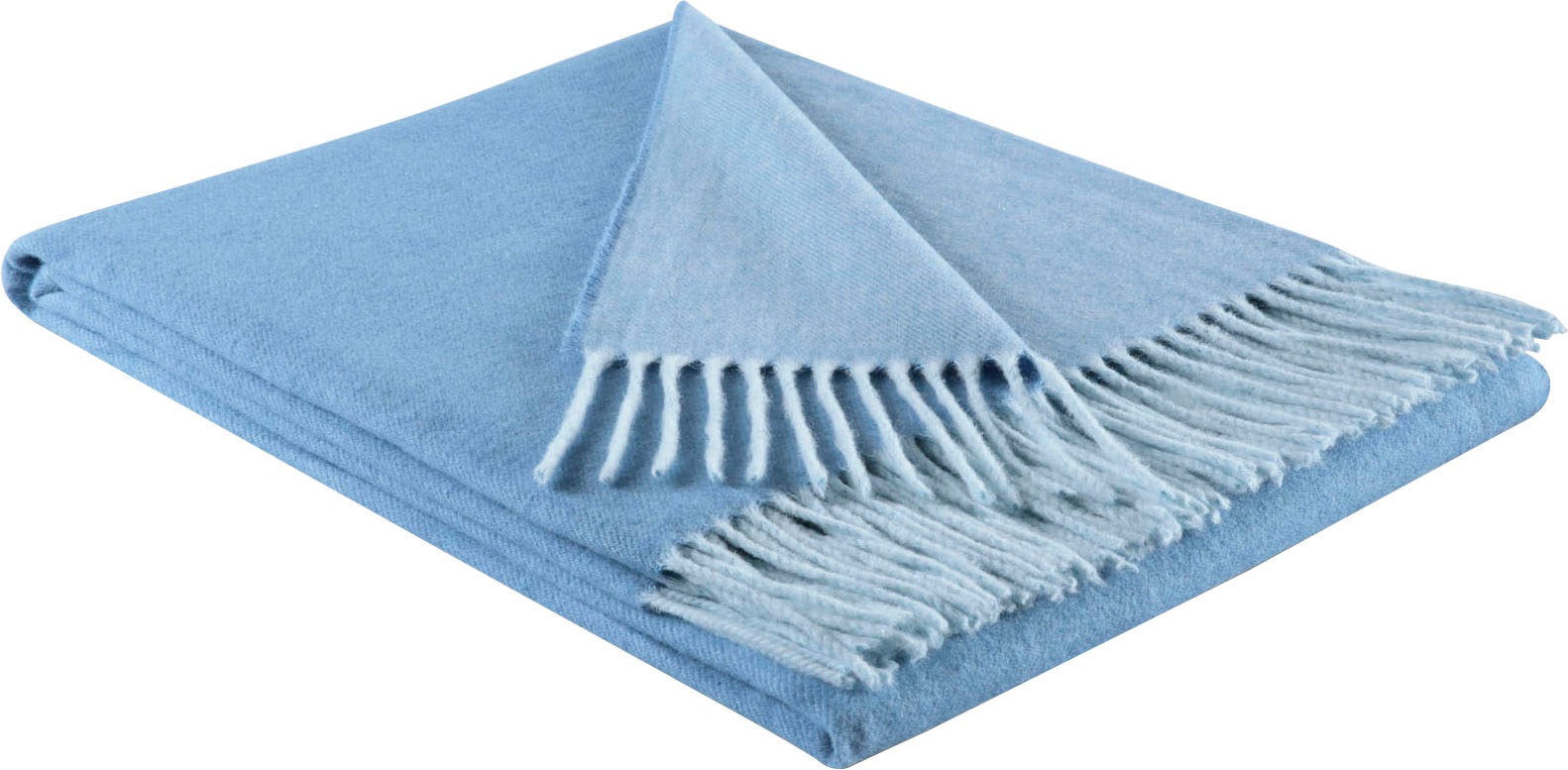 BIEDERLACK Plaid »Twill«, mit frischen Uni-Farben, Kuscheldecke kaufen