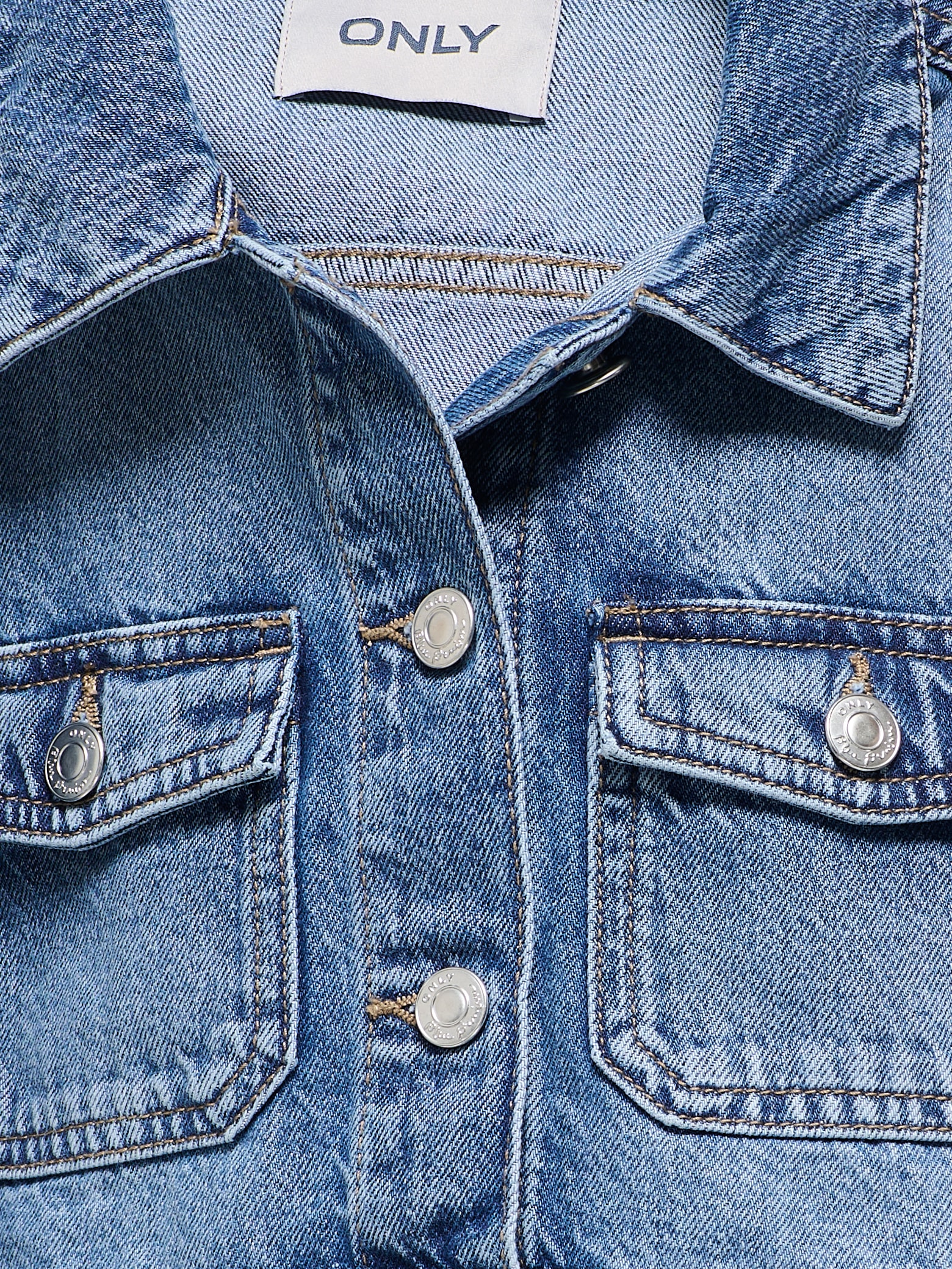 KIDS ONLY Jeansjacke »KOGLUMI LS JACKET DNM PIM NOOS«, kurz, in klassischer Form