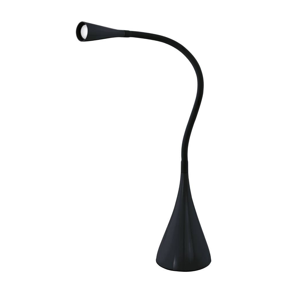 EGLO Tischleuchte »SNAPORA Tischlampe, Kunststoff und Alu, Schreibtischlampe, Bürolampe« LED-Modul 1 Stk. Warmweiß Tischleuchte, H48,5 cm, schwarz, 3W inkl.