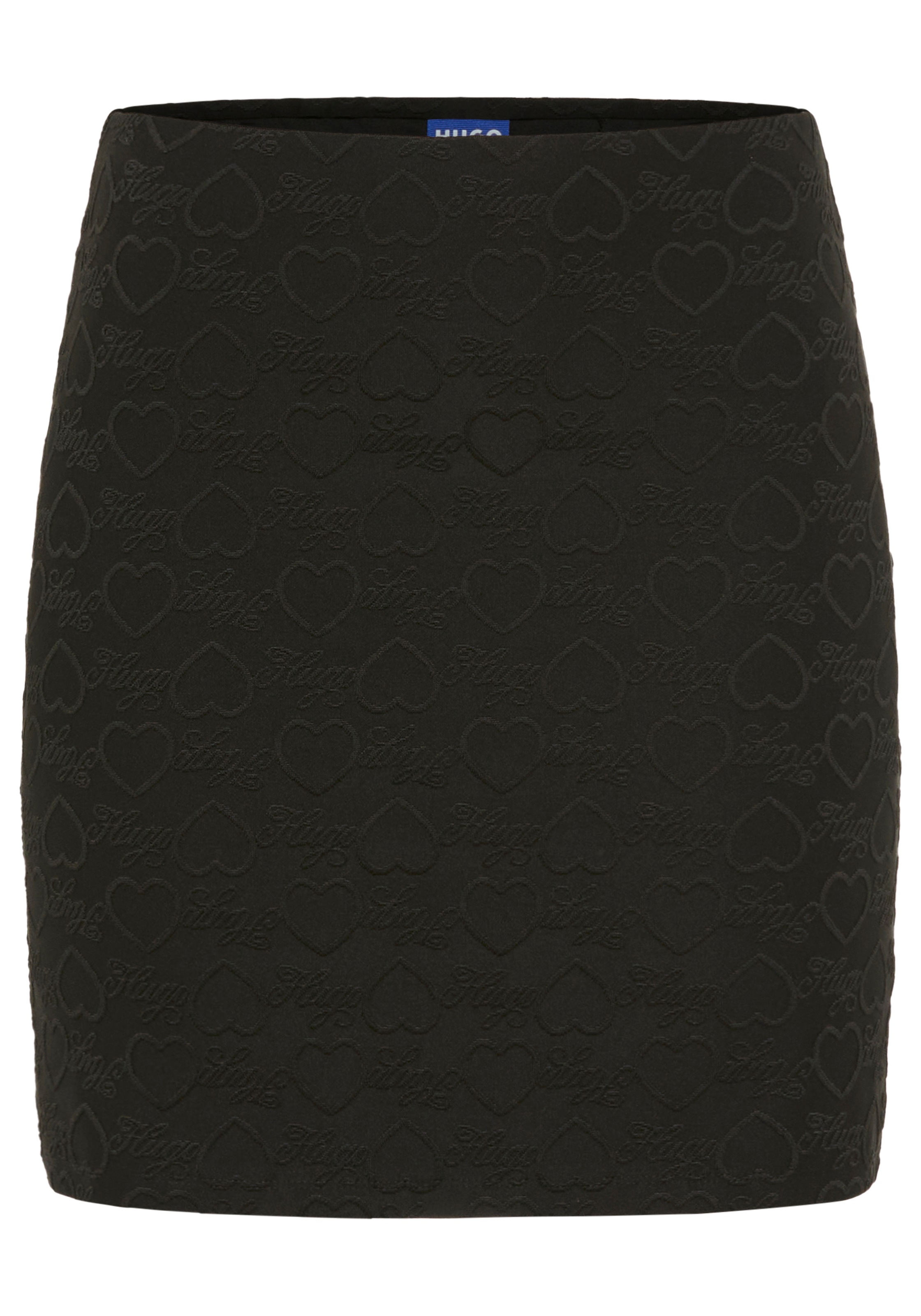 HUGO Blue Minirock »Nappley« mit Herz-Logo-Jacquard