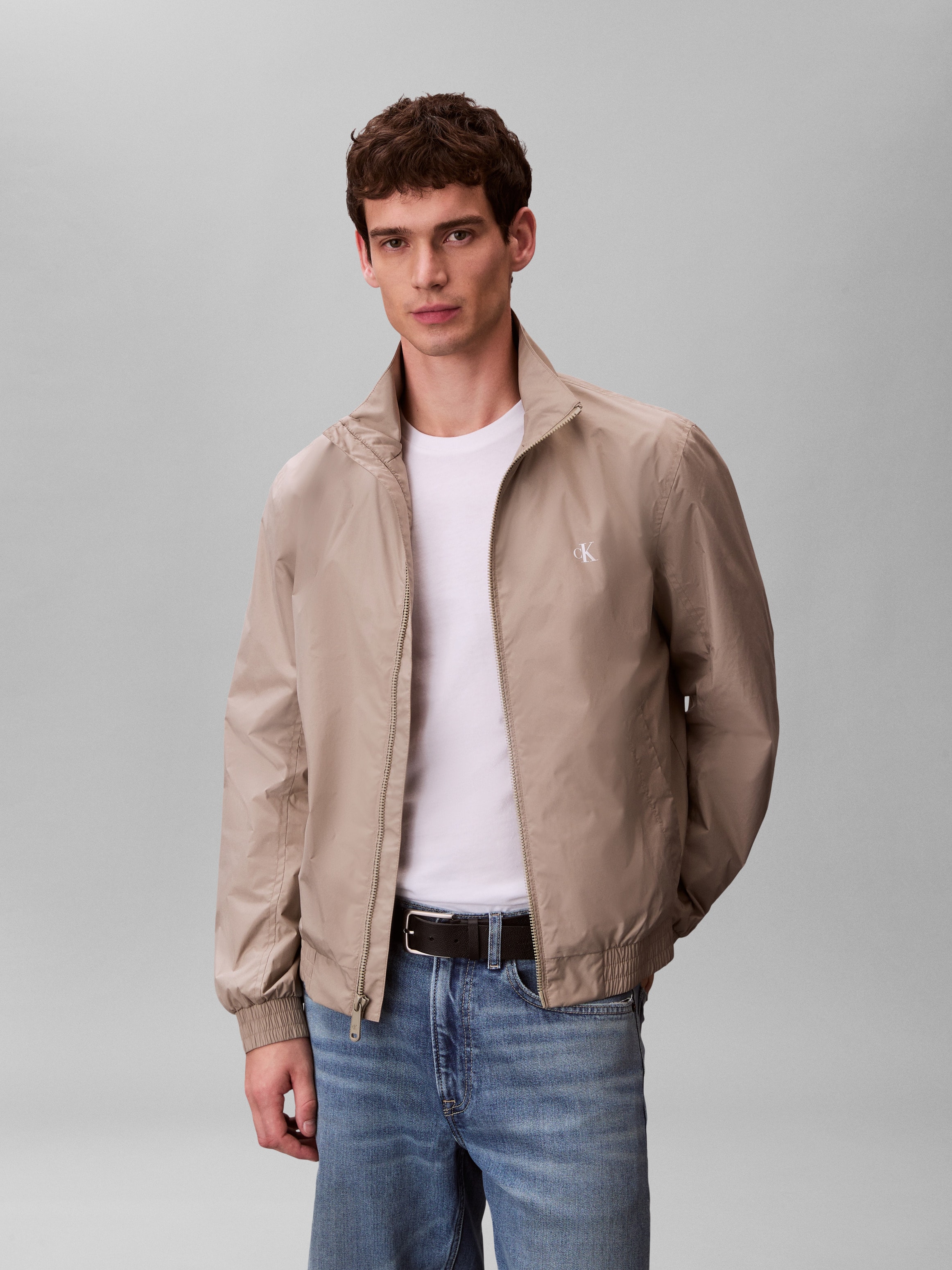 Calvin Klein Jeans Windbreaker »UNFILLED NYLON« ohne Kapuze Regular fit mit Stehkragen