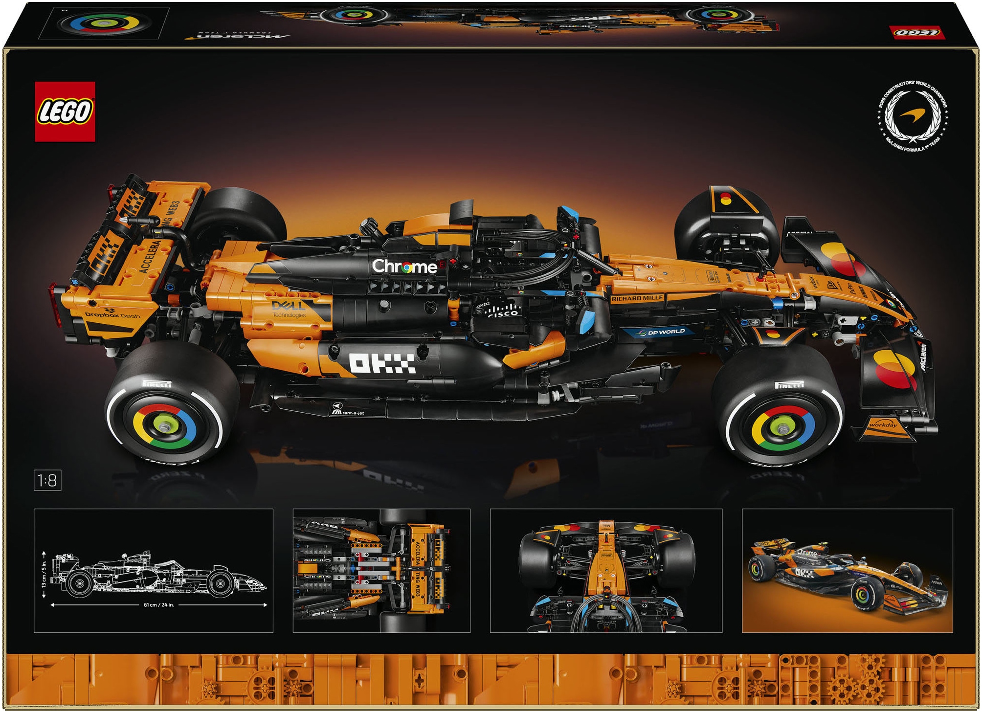 LEGO® Konstruktionsspielsteine »McLaren MCL39 F1 Rennwagen (42228), LEGO Technic«