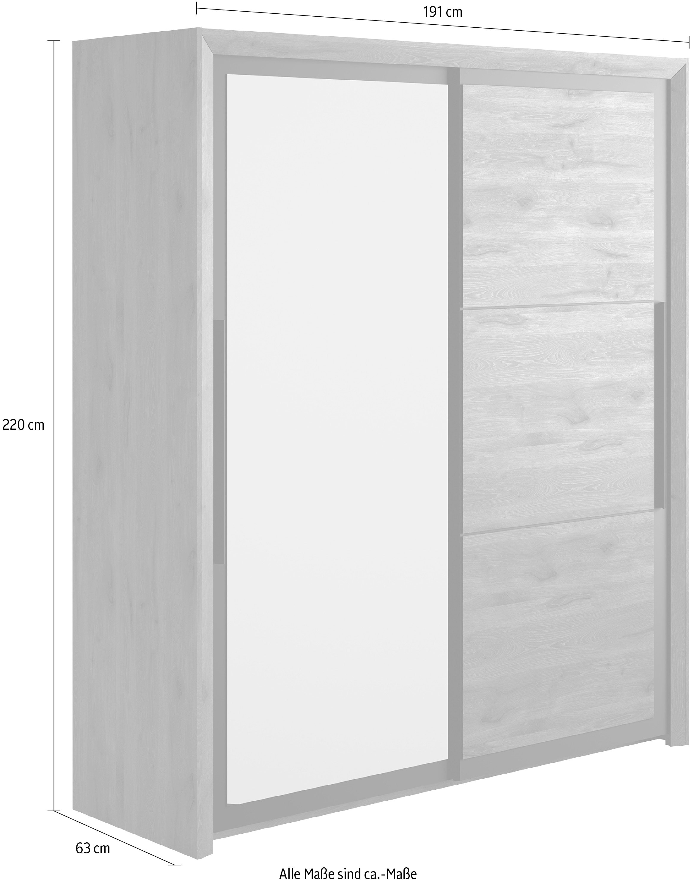 Gami Kleiderschrank »Kleiderschrank 2 Türen, Kinderkleiderschrank« In 2 Farben erhältlich