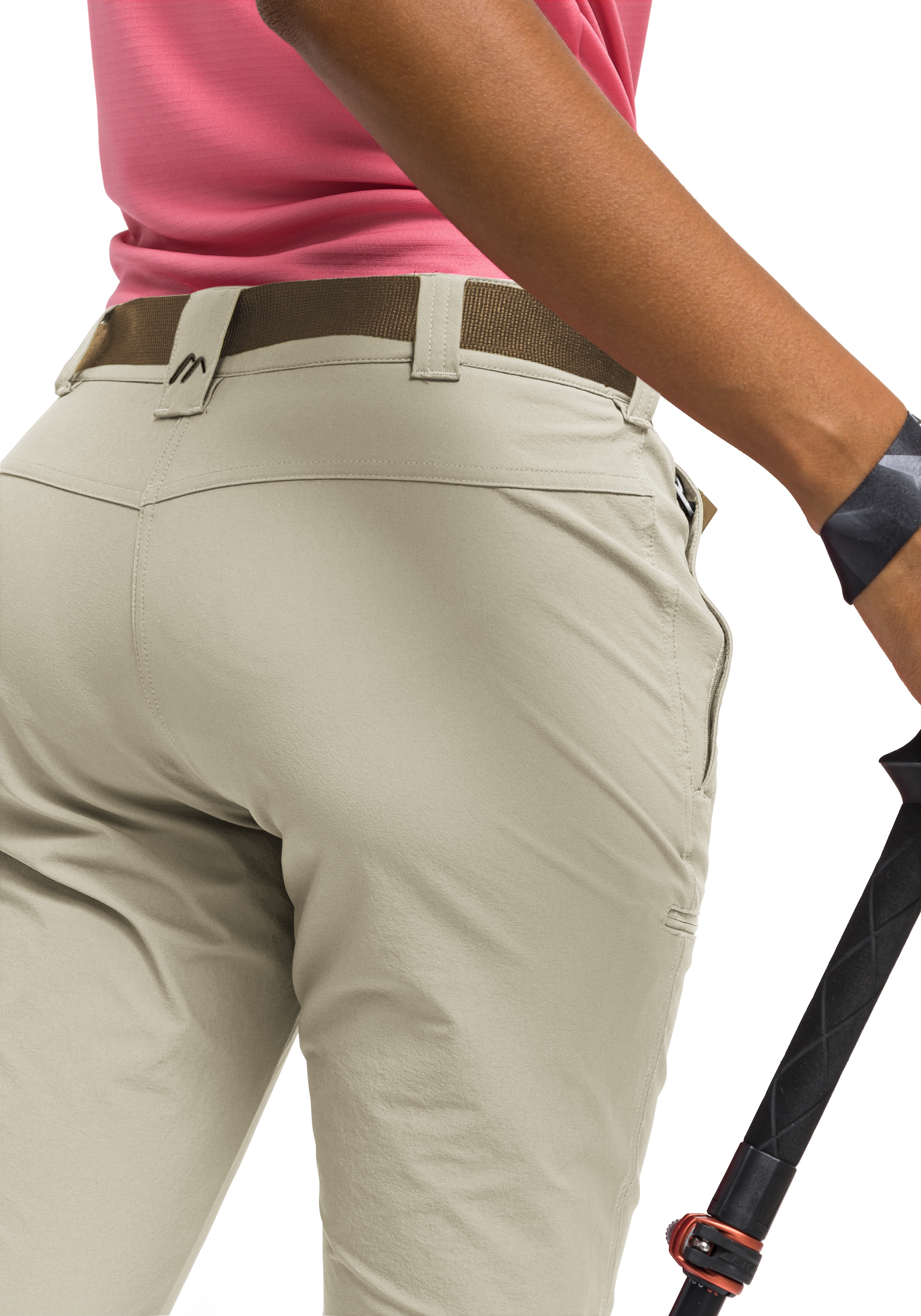 Maier Sports Caprihose »Inara slim 3/4«, Damen Wanderhose, atmungsaktive Outdoorhose, 3/4 Hose mit 3 Taschen