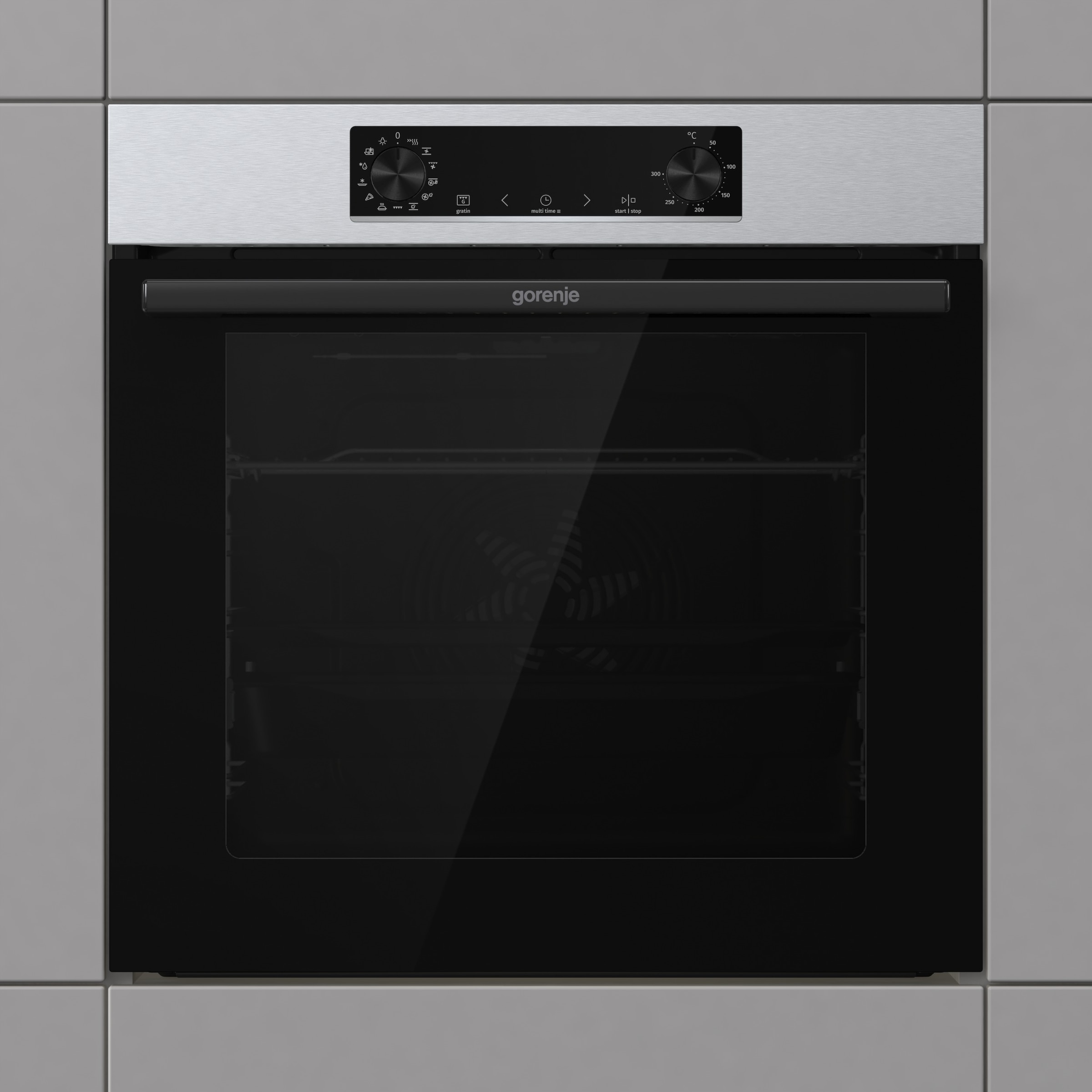 GORENJE Backofen-Set »BOSB737OTX« mit 1-fach-Teleskopauszug Aqua Clean Pizzafunktion mit 300 °C – perfekt für Pizza, Focaccia und mehr!