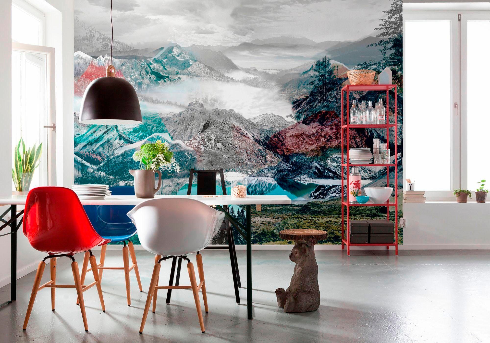 Komar Vliestapete »Vlies  - Up and Down - Größe 368 x 248 cm« bedruckt glatt Wohnzimmer, Schlafzimmer
