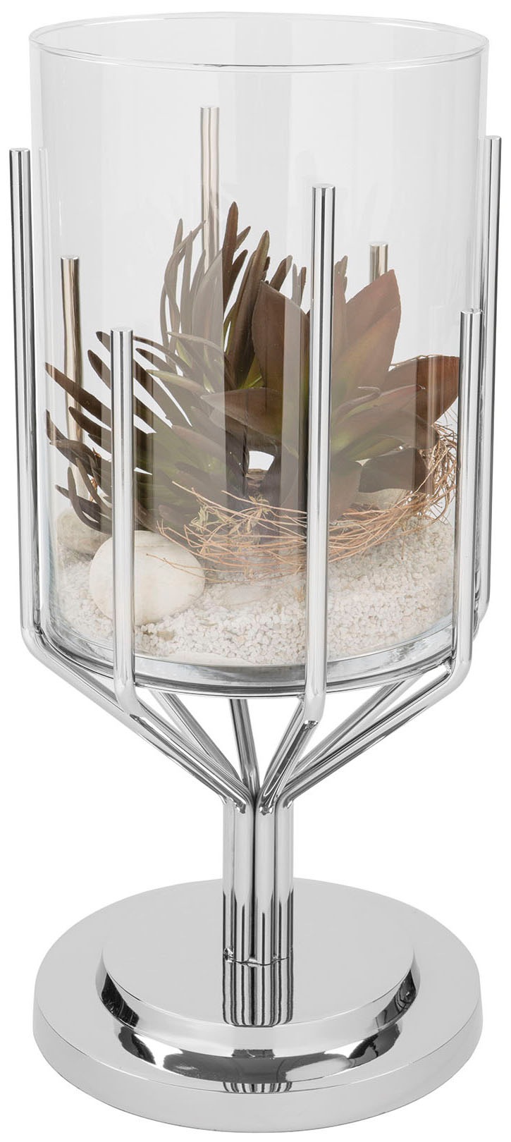 Fink Windlicht »LUXOR«, (1 | Jahren mit St.), 3 aus Silberfarben XXL online Glas - kaufen Garantie Aluminium, Edelstahl und