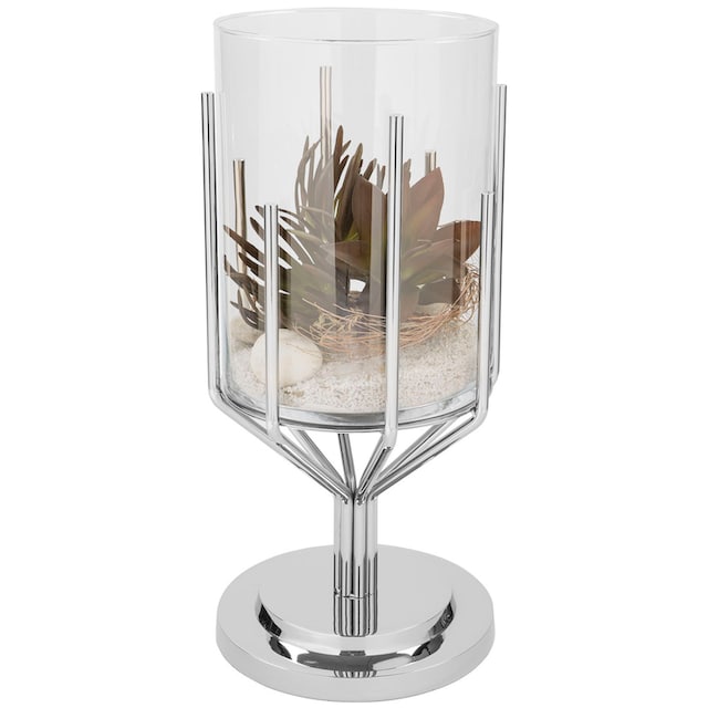 Fink Windlicht »LUXOR«, (1 St.), Silberfarben - aus Aluminium, Edelstahl  und Glas online kaufen | mit 3 Jahren XXL Garantie
