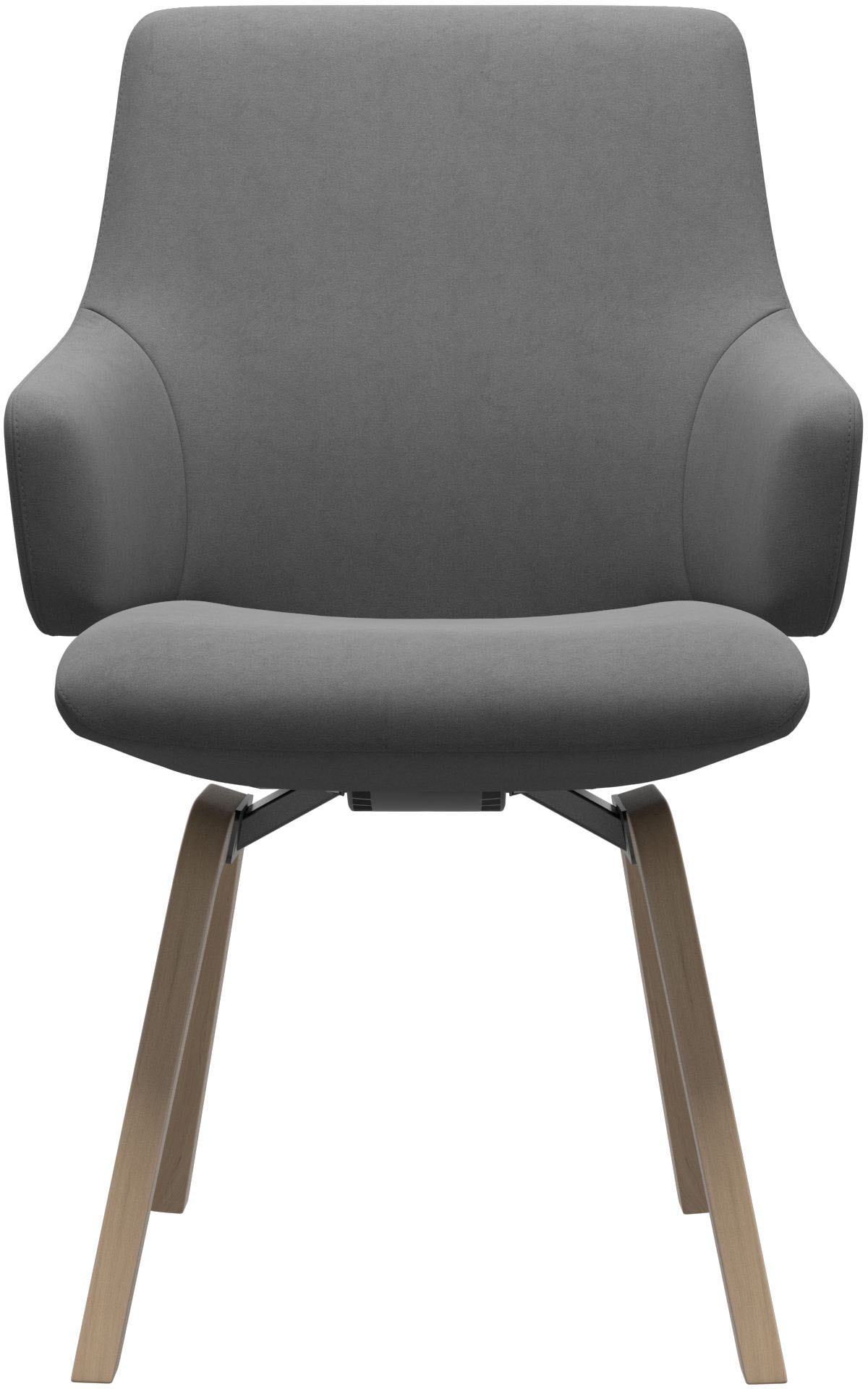 Stressless® Polsterstuhl »Laurel«, Microfaser DINAMICA, Low Back mit Armlehne, Größe L, mit schräggestellten Beinen in Eiche