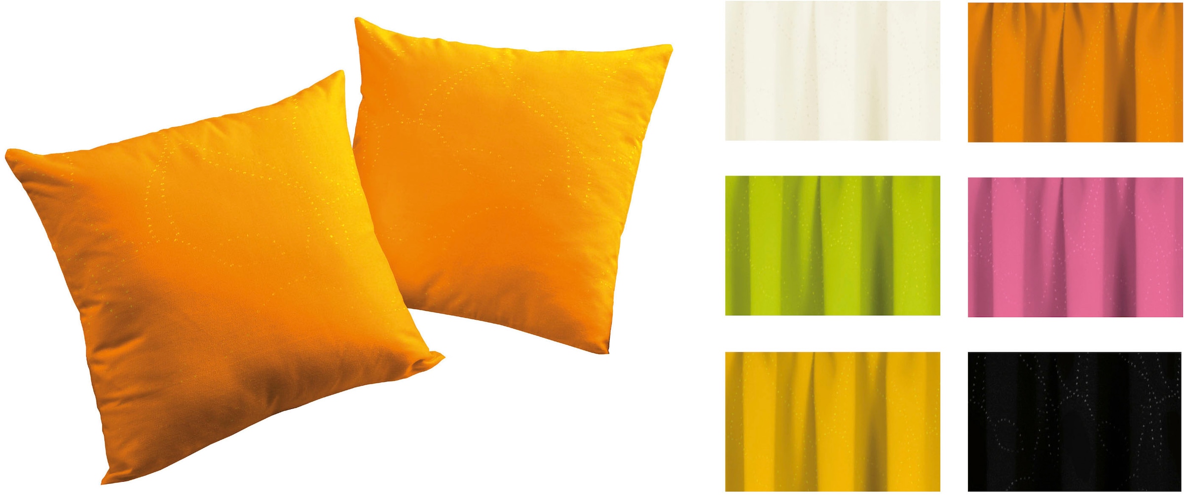 Wirth Dekokissen »Janine« Kissenhülle ohne Füllung, 2 Stück