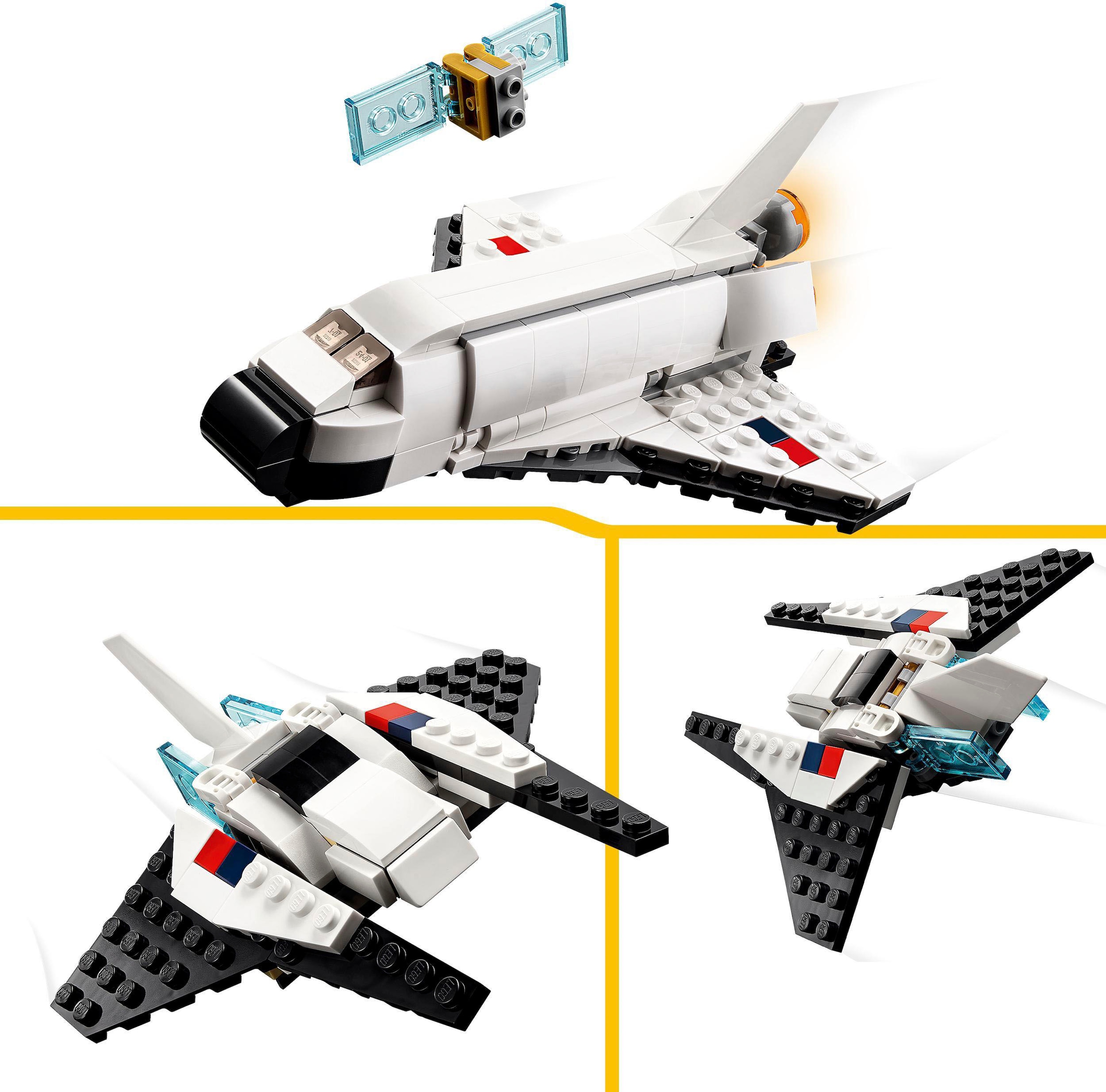 LEGO® Konstruktionsspielsteine »Spaceshuttle (31134), LEGO® Creator 3in1«, (144 St.)