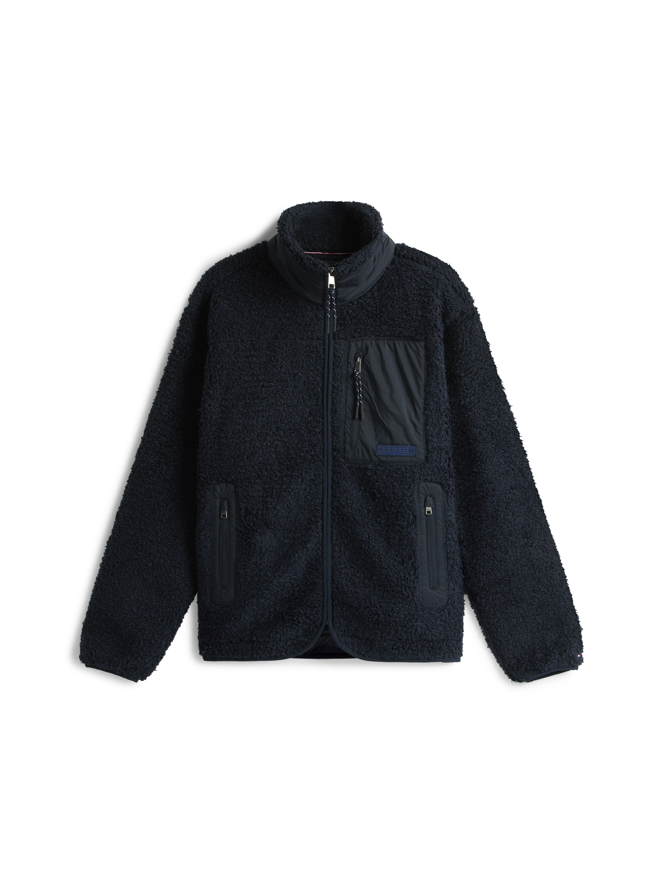 Tommy Hilfiger Sweatjacke »TEDDY FLEECE ZIP THROUGH« Übergangsjacke Herbstjacke Teddy Plüsch Soft Jacke