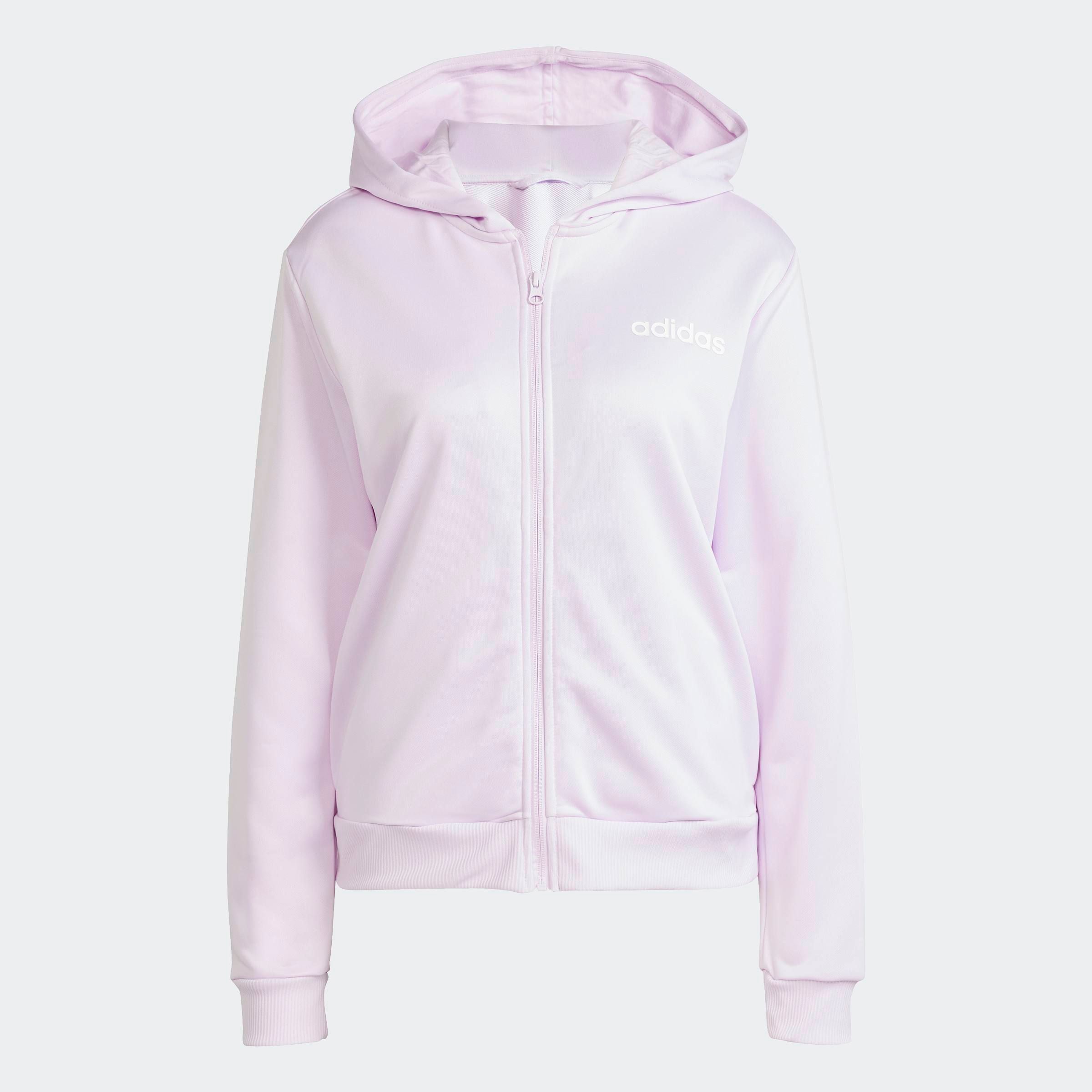 adidas Sportswear Trainingsanzug »W LINEAR TS« 2 Stk. tlg. Trainingsjacke mit Kapuze, Tracksuit