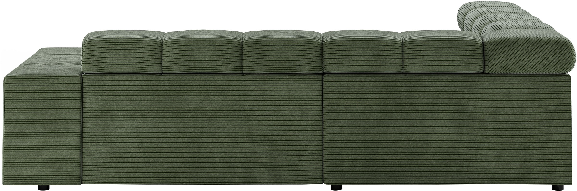 INOSIGN Ecksofa »Ancona, incl. Kopfteilverstellung + 3 Zierkissen, L-Form, bequem«, wahlweise motorische Sitztiefenverstellung, B/T(H: 249/215/70 cm