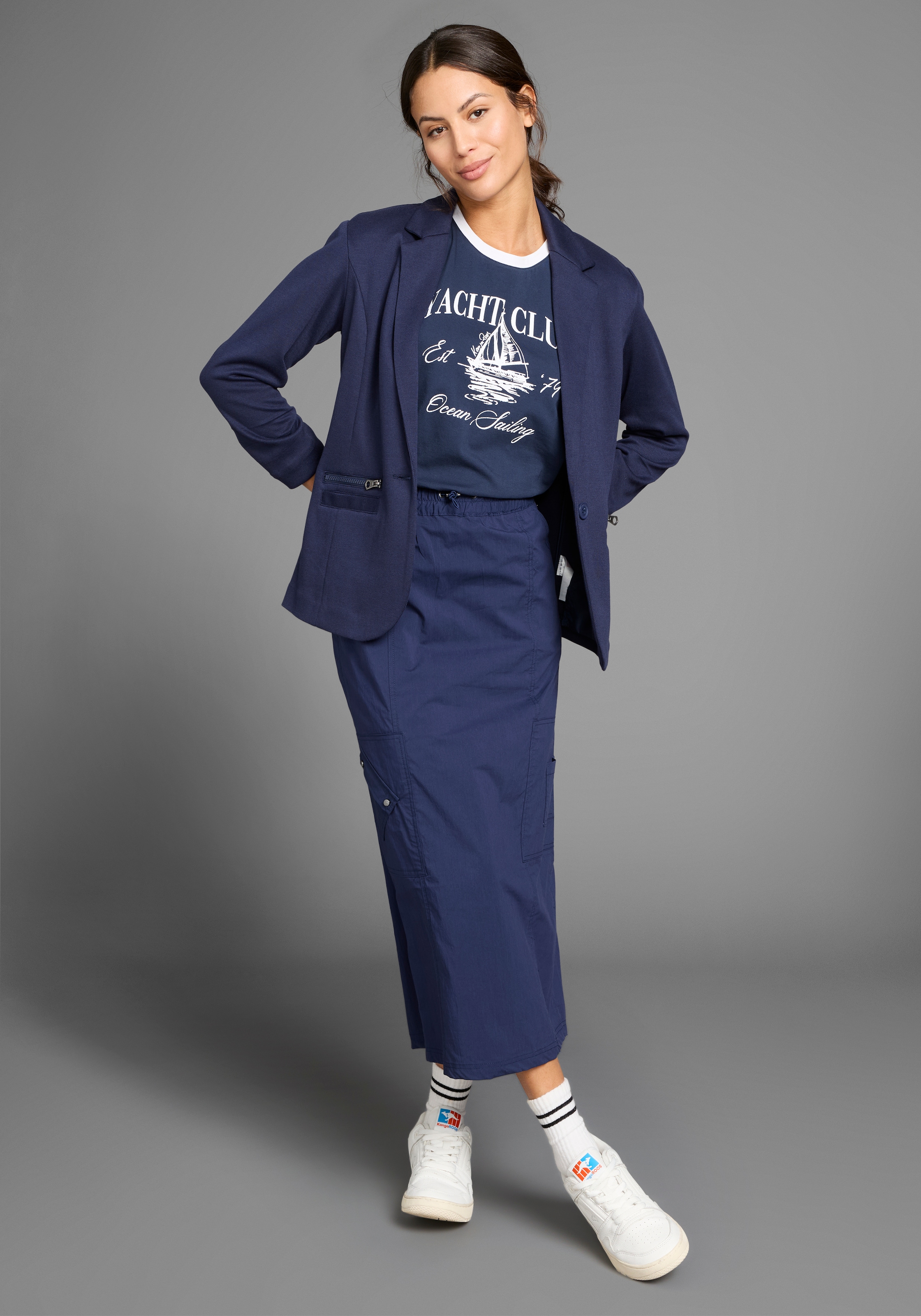 KangaROOS Cargorock, mit elastischem Bund und Schlitz hinten