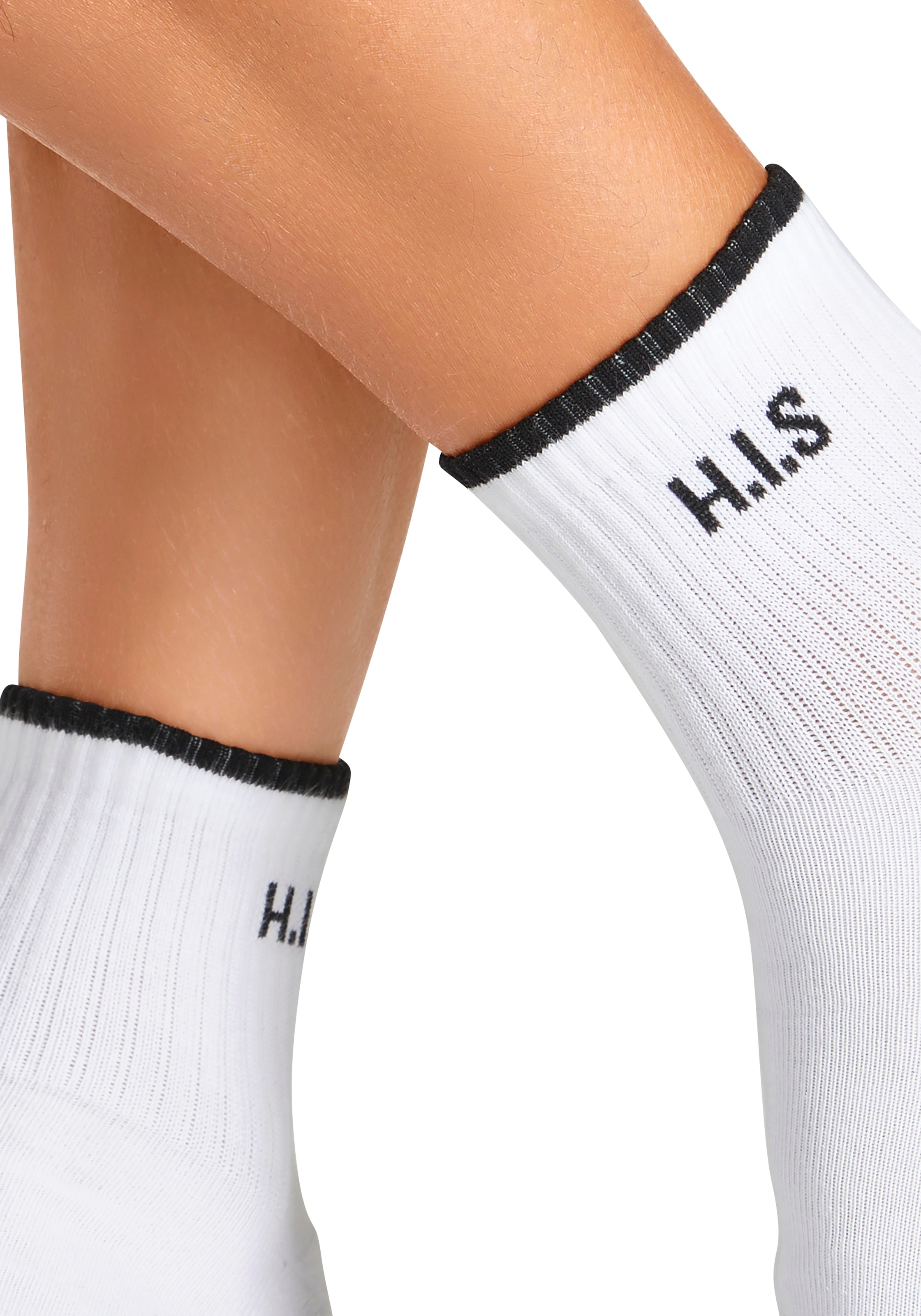 H.I.S Sportsocken »Kurzsocken«, (Packung, 6 Paar), mit Frottee & verstärkten Belastungszonen