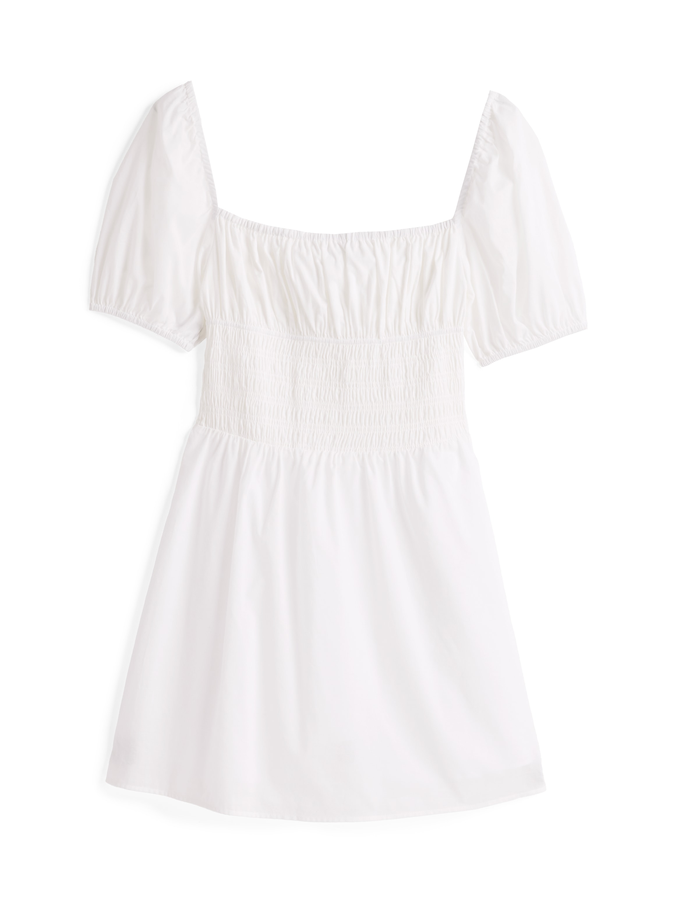 Tommy Jeans Babydollkleid »TJW COTTON VOILE MINI DRESS EXT«, in Mini-Länge, mit Raffungen