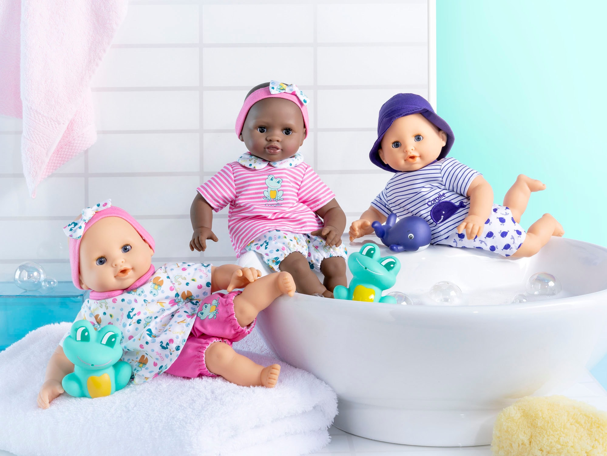 Corolle® Babypuppe »Badejunge Marin«, mit Vanilleduft