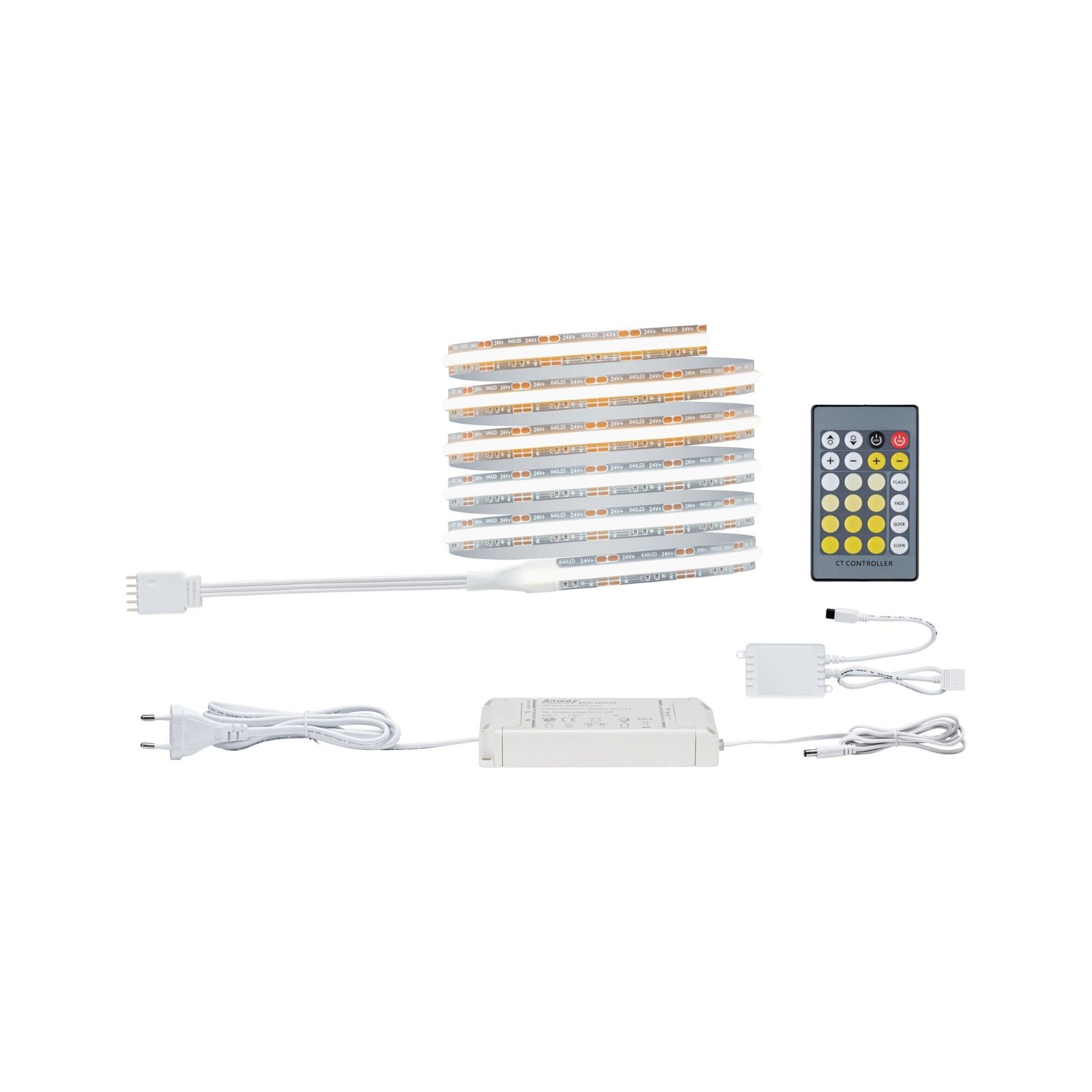 LED-Streifen »MaxLED 500 Basis Set 1,5m 10W 230/24V silber Kunststoff«, 1 St.-flammig,...