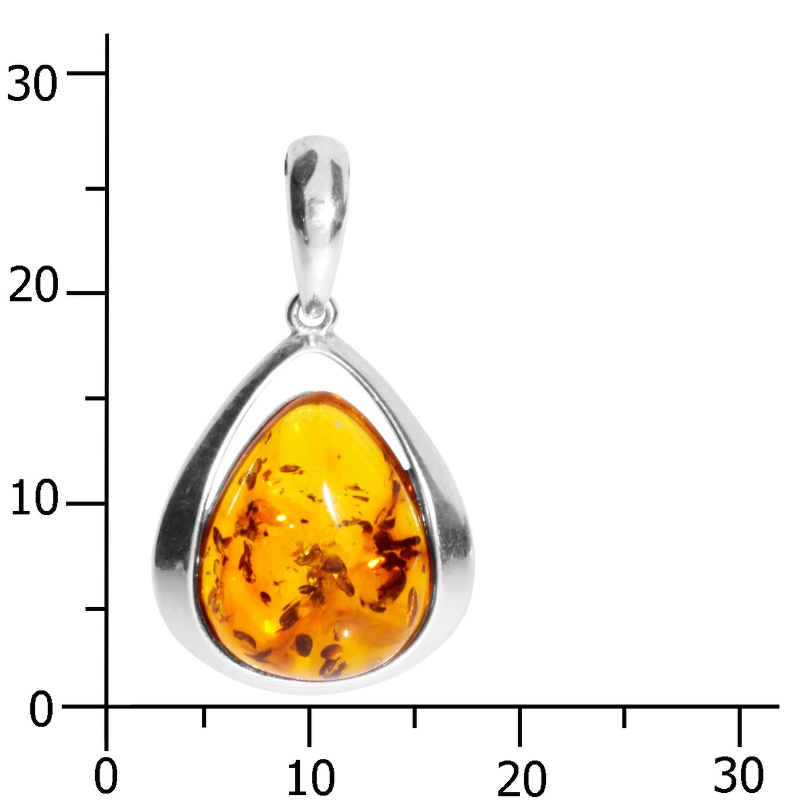 OSTSEE-SCHMUCK Kettenanhänger »- Angelina - Silber 925/000 - Bernstein«