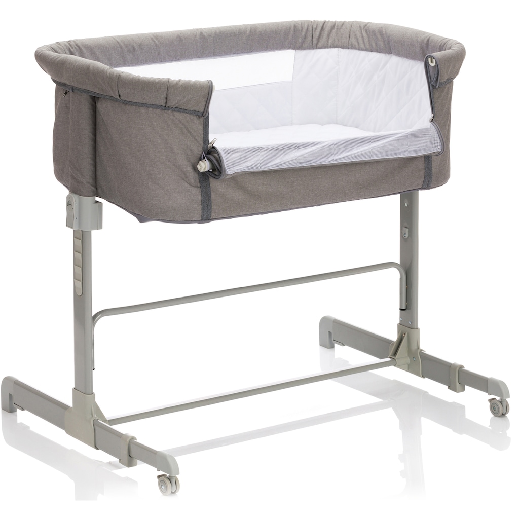 Fillikid Beistellbett »Relax, grau melange«