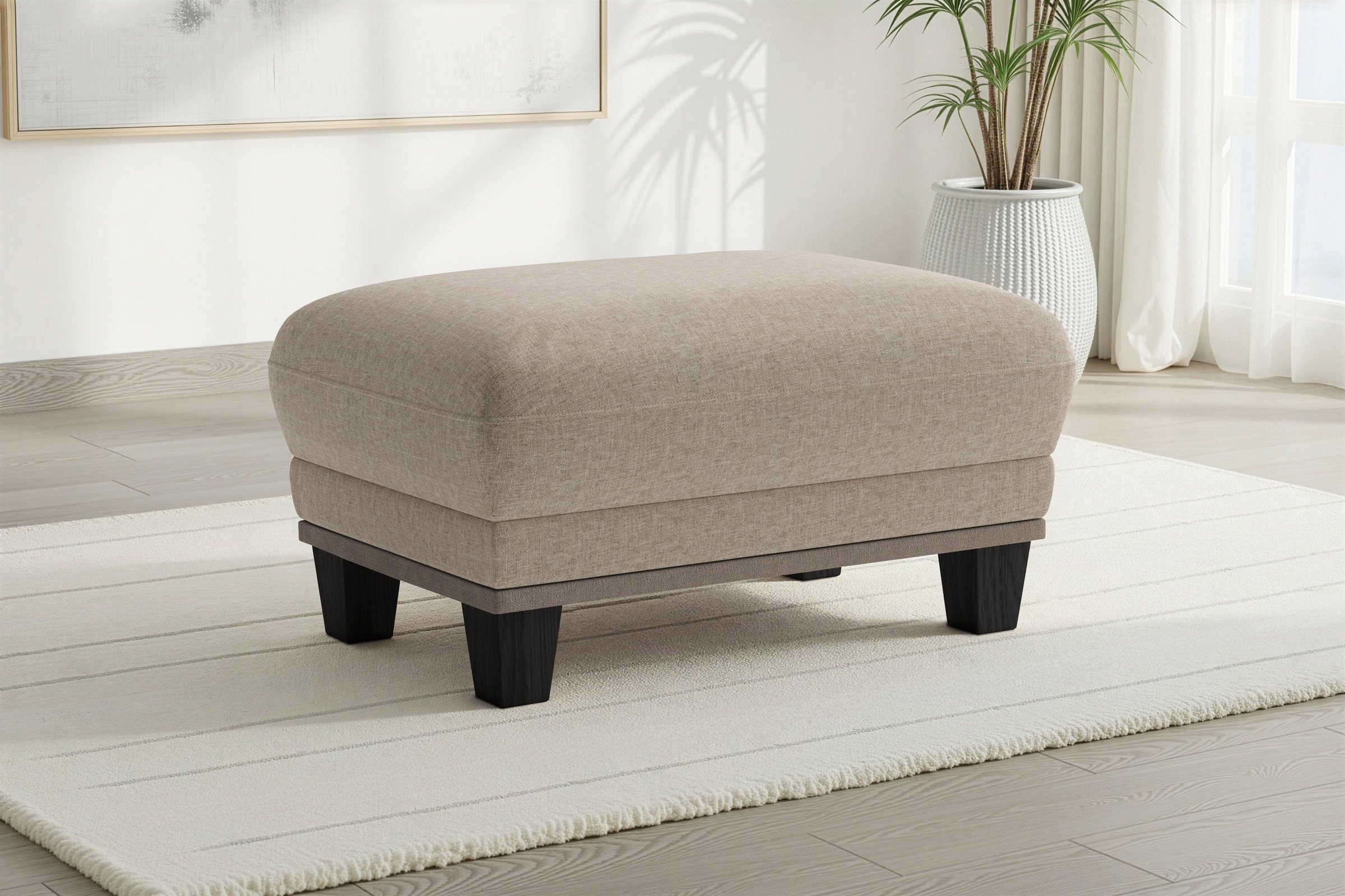 sit&more Polsterhocker »Concept« mit Buchefuß in drei Farben zur Auswahl