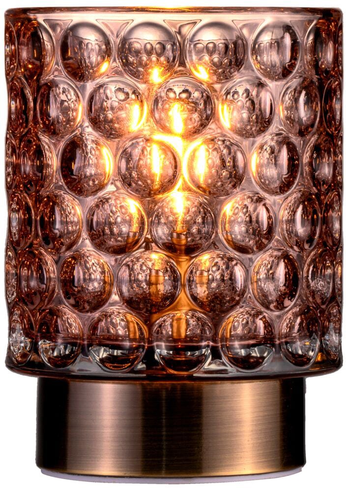 Pauleen Tischleuchte »Bright Glamour«, 1 flammig, Leuchtmittel E14 | ohne Leuchtmittel, E14, Batterbiebetrieben, Timerfunktion, Windlicht