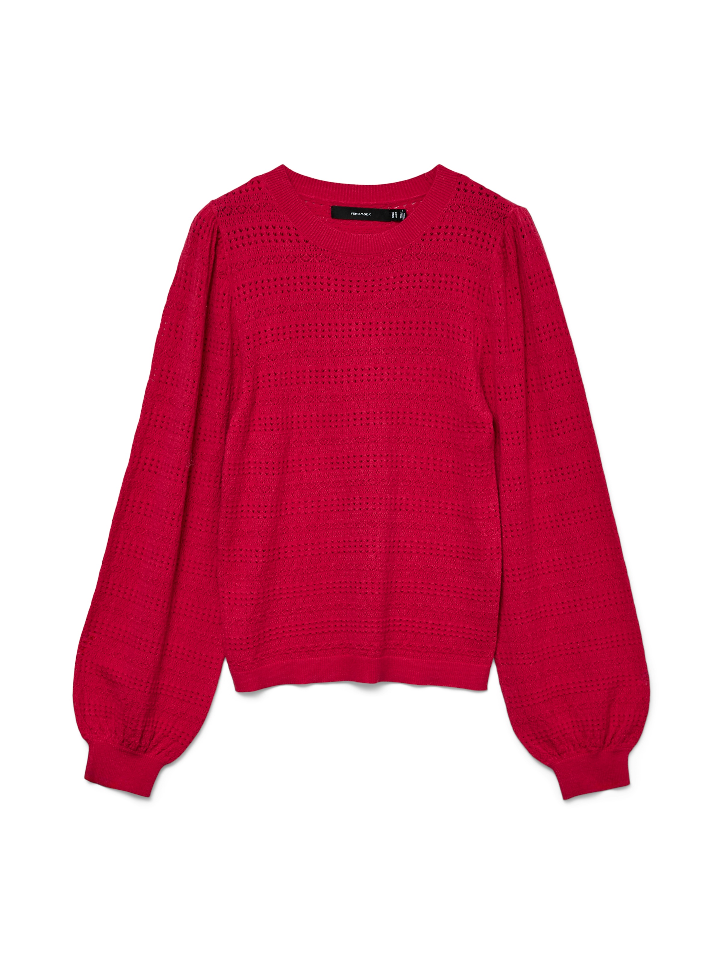 Vero Moda Strickpullover »VMLIMONE LS O-NECK PULLOVER BOO« mit Lochmuster