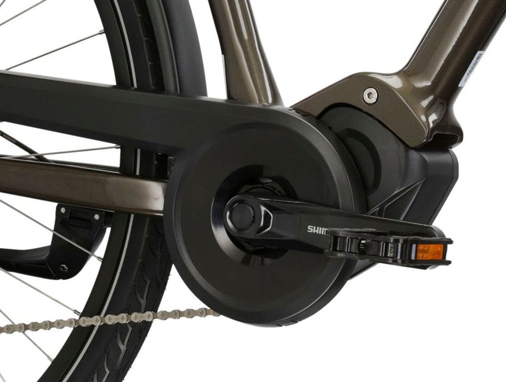 Kross E-Bike »E-Citybike Sentio Hybrid 3.0 28 Zoll braun«, 7 Gang, Shimano, DEORE T6000, Mittelmotor 250 W, Pedelec, Elektrofahrrad für Damen und Herren