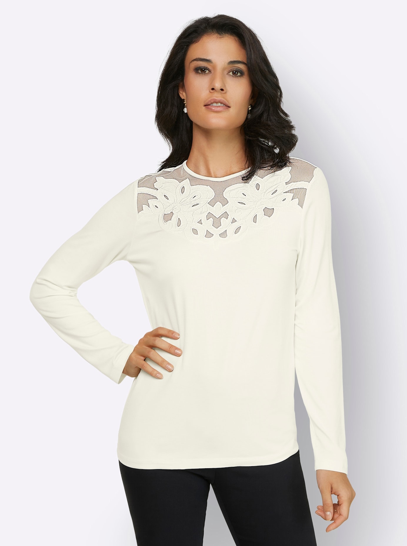 creation L Langarmshirt »Shirt«, (1 tlg.)