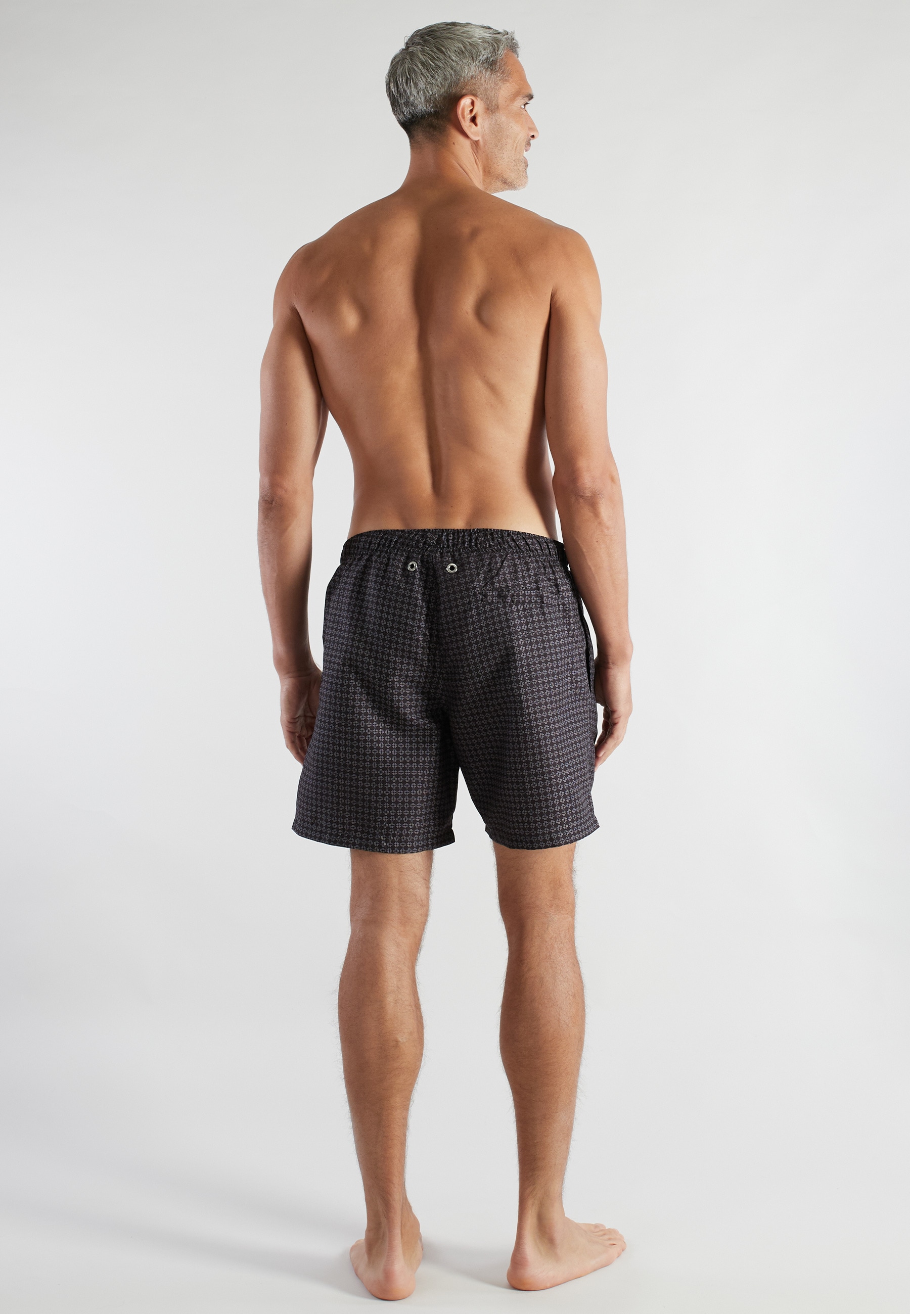 bugatti Badeshorts mit Print, mit Kordelzug, bequem