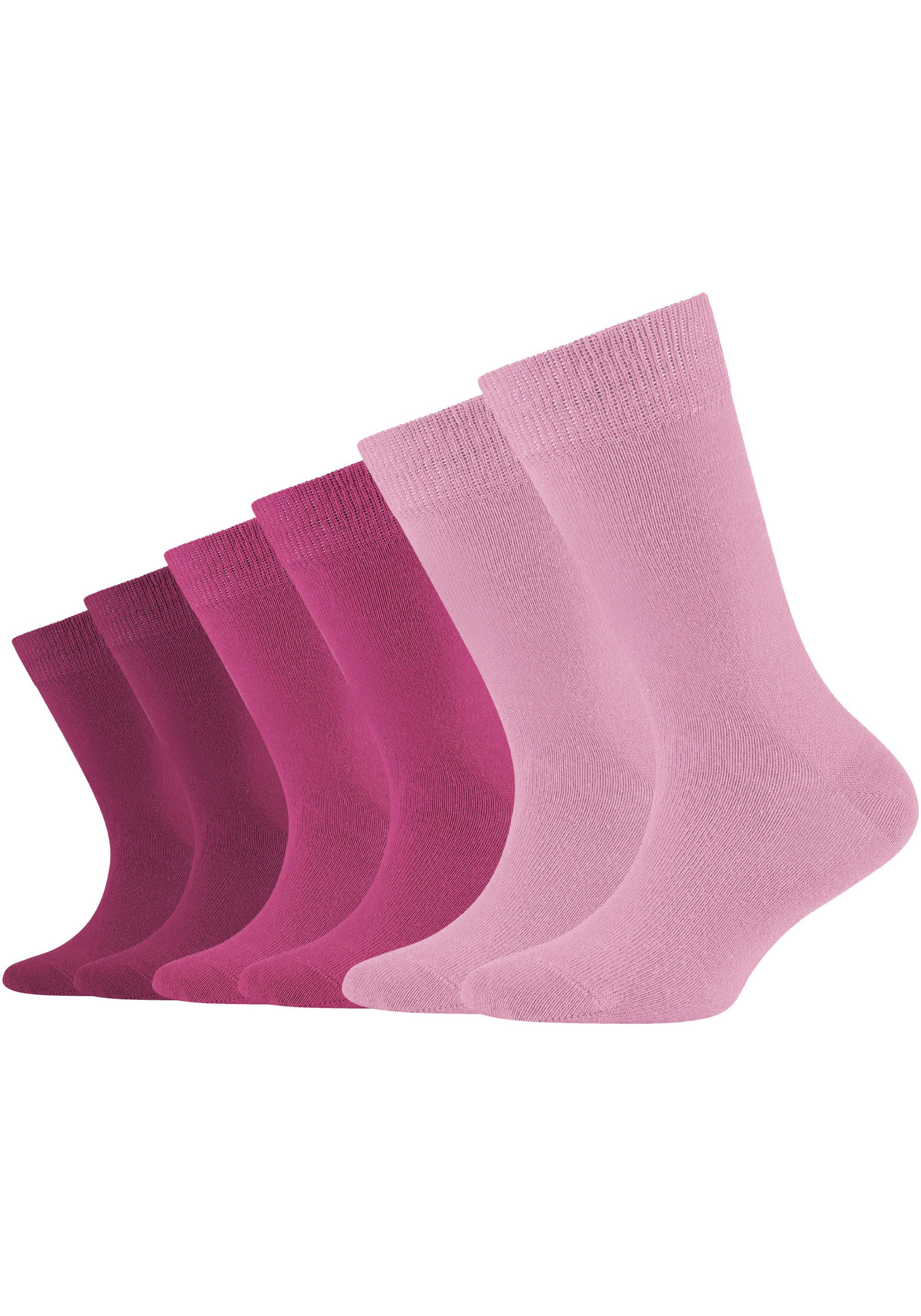 Camano Socken, (Packung, 6 Paar), Hoher Anteil an gekämmter Baumwolle bei ♕