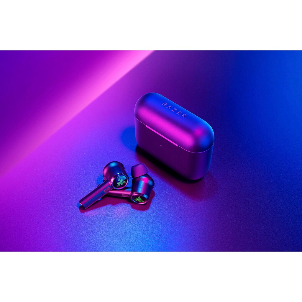 RAZER In-Ear-Kopfhörer »Hammerhead True Wireless Pro«, Bluetooth, Active Noise Cancelling (ANC)-LED Ladestandsanzeige-True Wireless