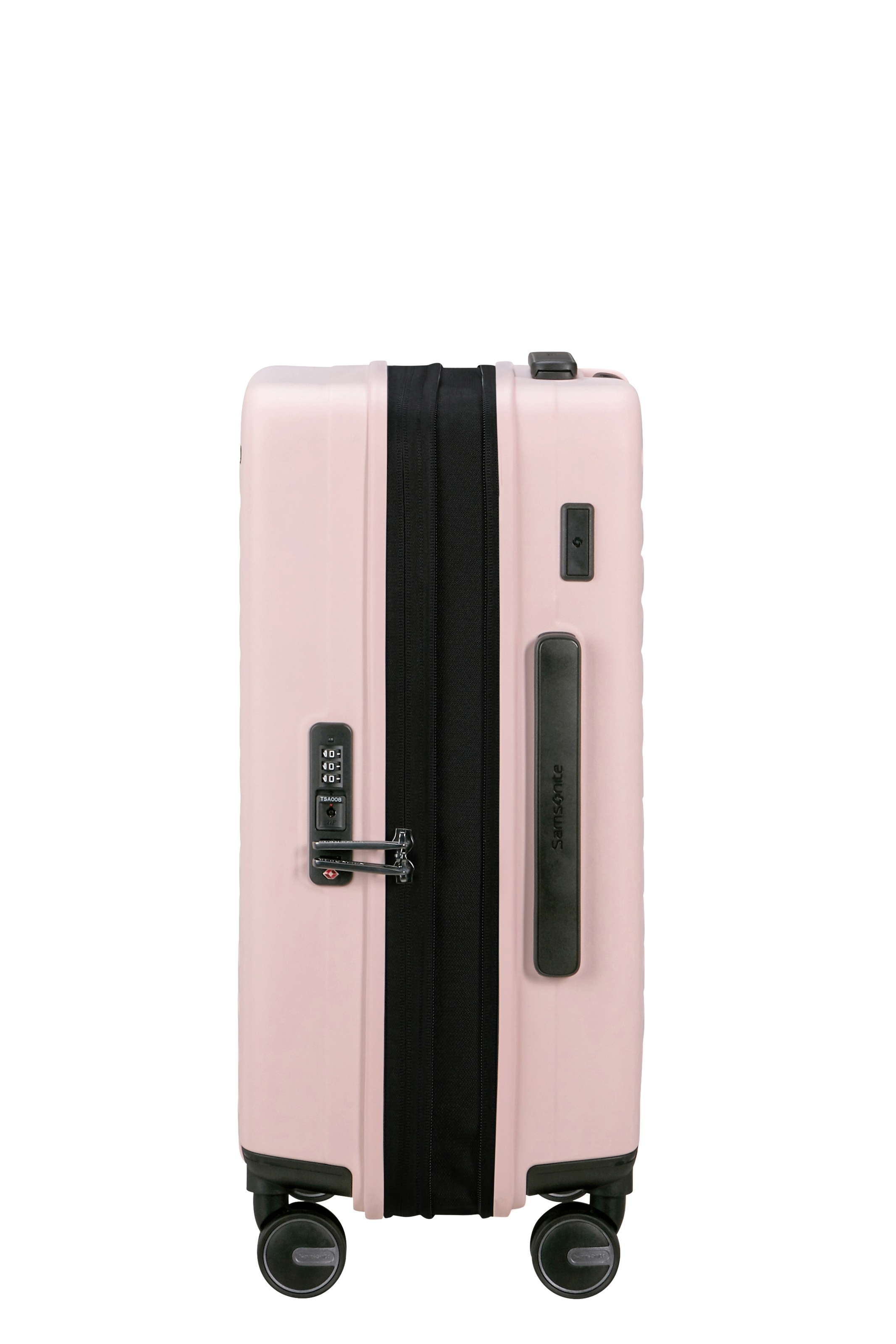 Samsonite Hartschalen-Trolley »RESTACKD« 39 l 4 Rollen mit fester Trennwand und verstellbaren Packgurten