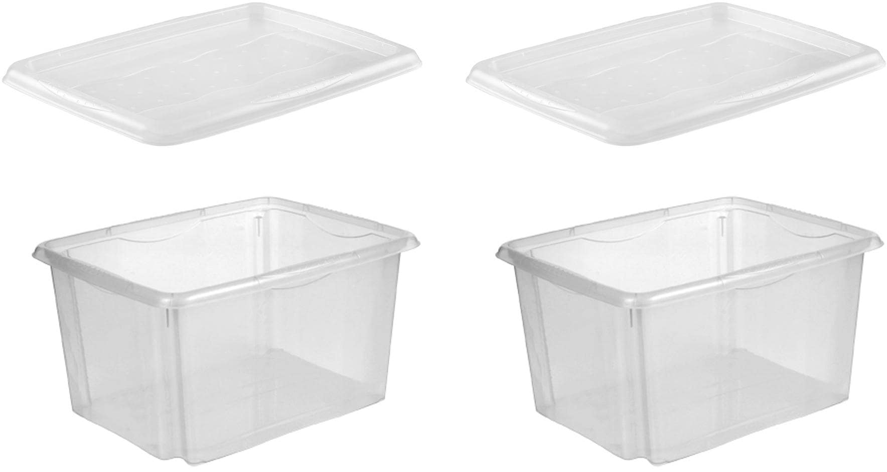 keeeper "emil" Aufbewahrungsbox, 24 L, mit Deckel, hochwertiger Kunststoff