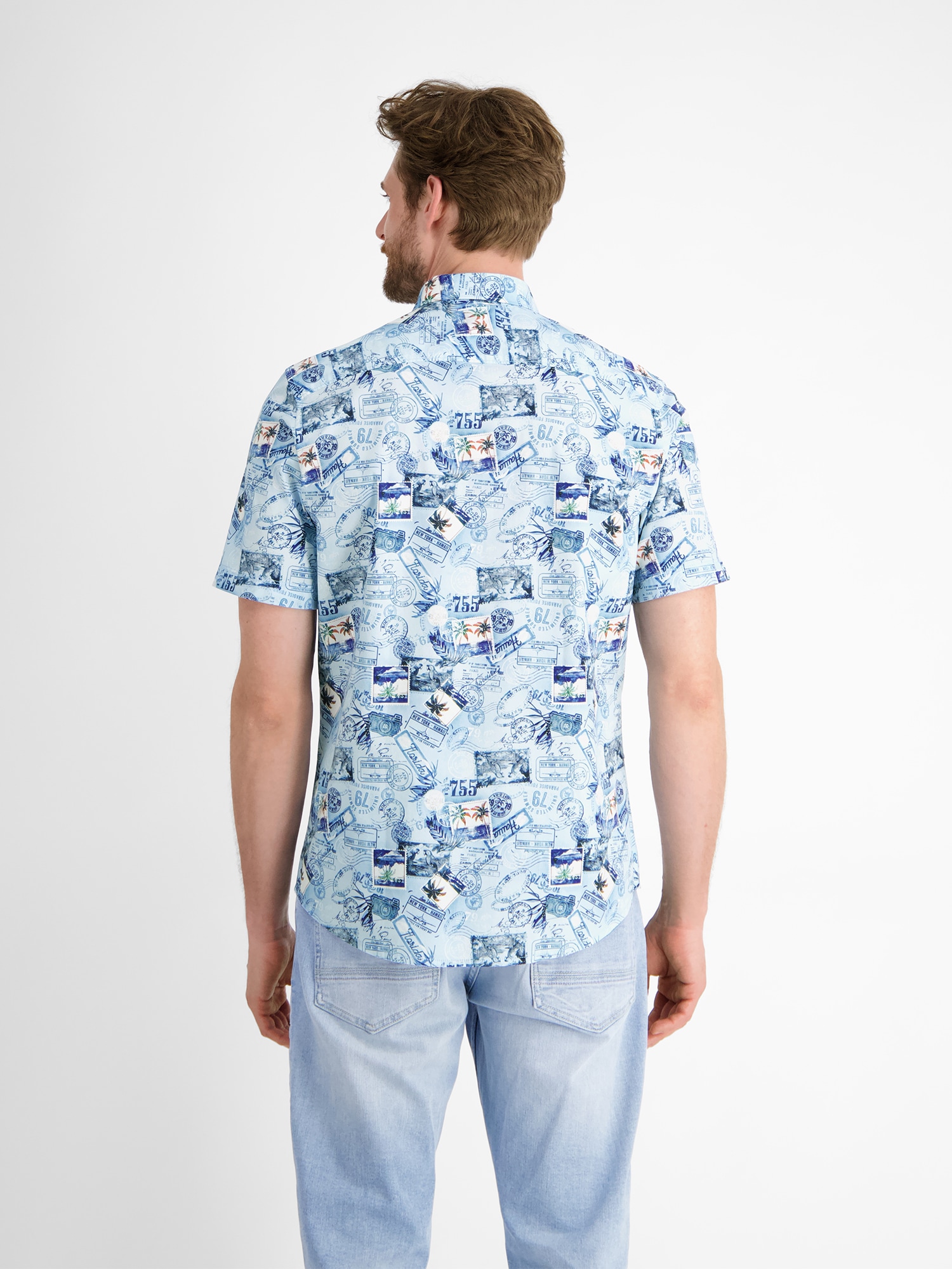 LERROS Kurzarmhemd »Herren Halbarmhemd mit grafischem Druck«