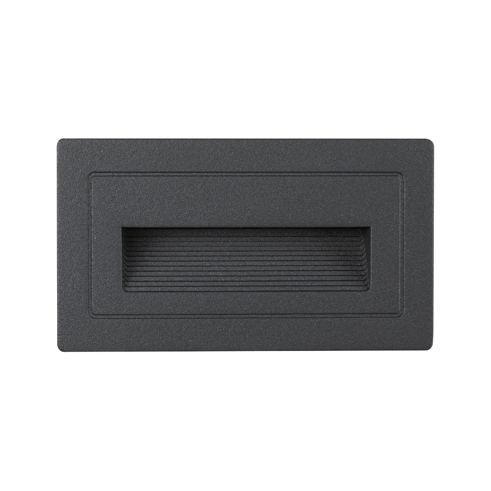 Paulmann LED Außen-Wandleuchte »LongIP44 eckig 103x58mm 3000K 4W 30lm 230V Schwarz Aluminium«, 1 flammig