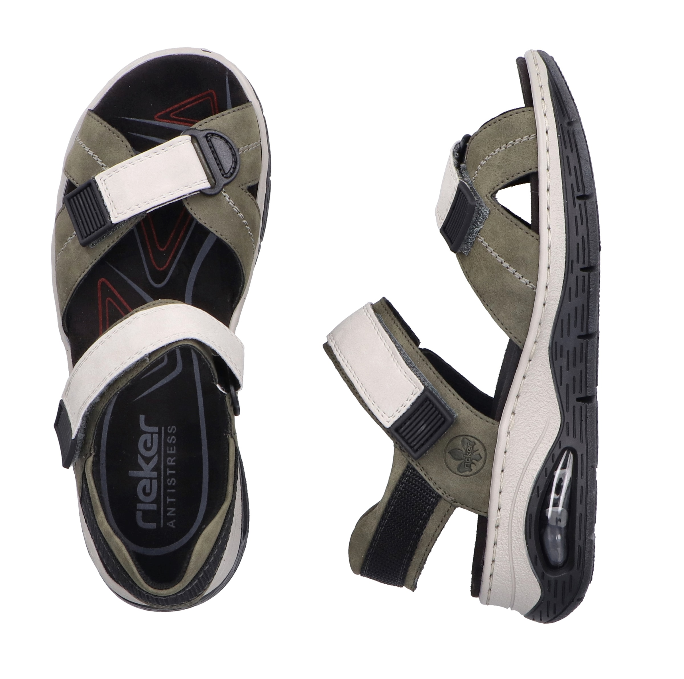 Rieker Trekkingsandale, Outdoorsandale, Sommerschuh, Klettschuh mit Rieker Air-Funktion