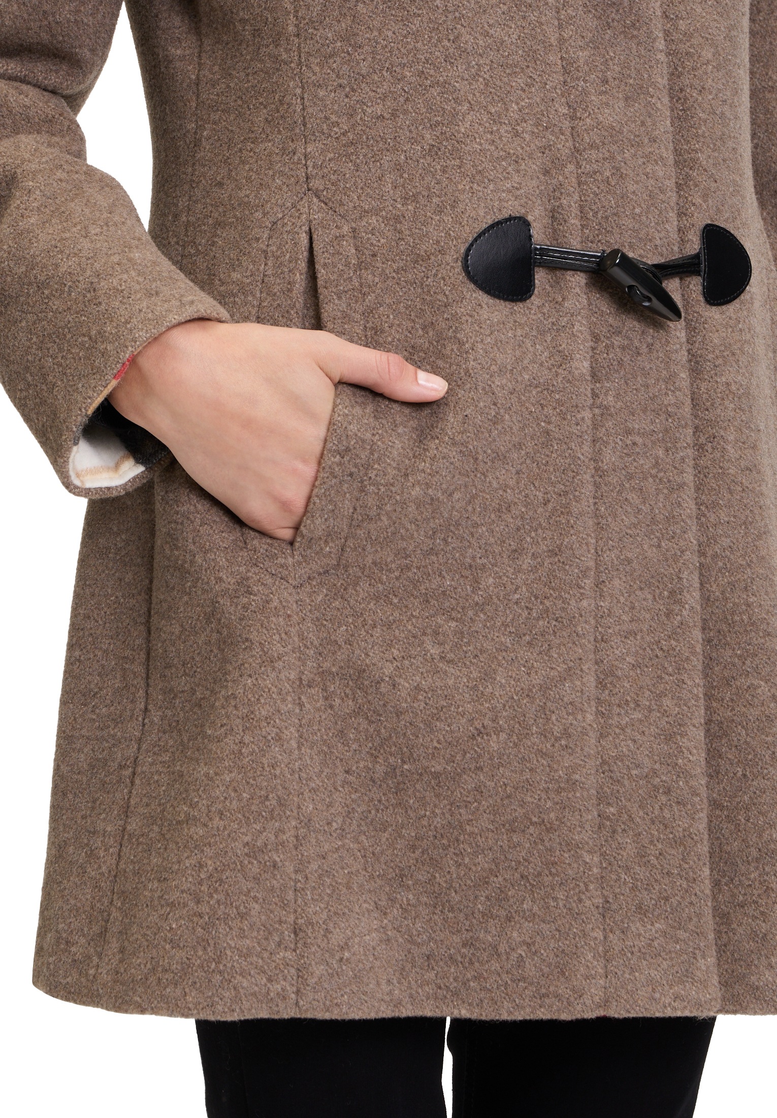 Gil Bret Wolljacke »Dufflecoat mit Kapuze«