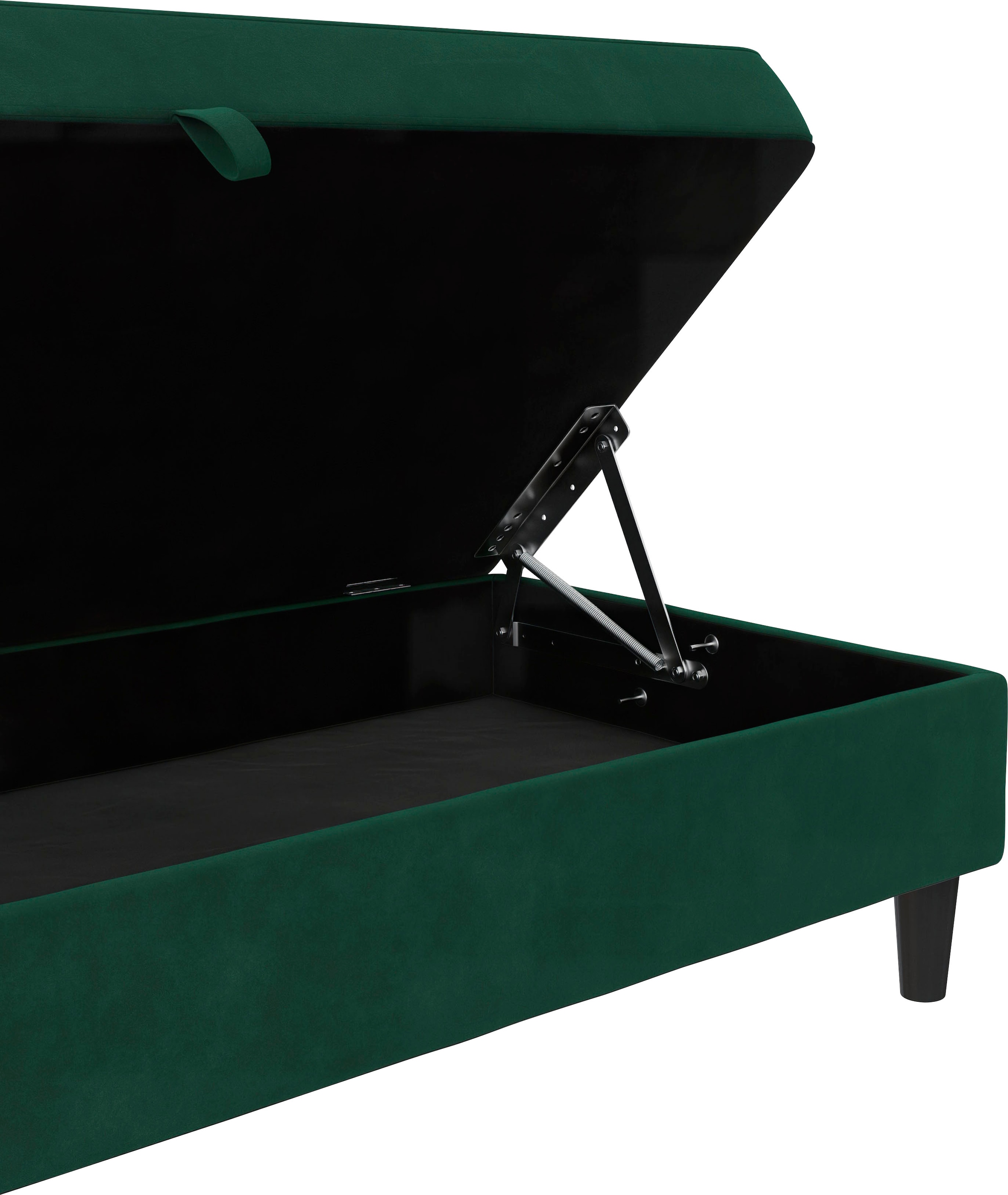 Dorel Home Stauraumhocker »Hartford« Polsterhocker mit Stauraum, frei im Raum stellbar, Sitzhöhe 43 cm