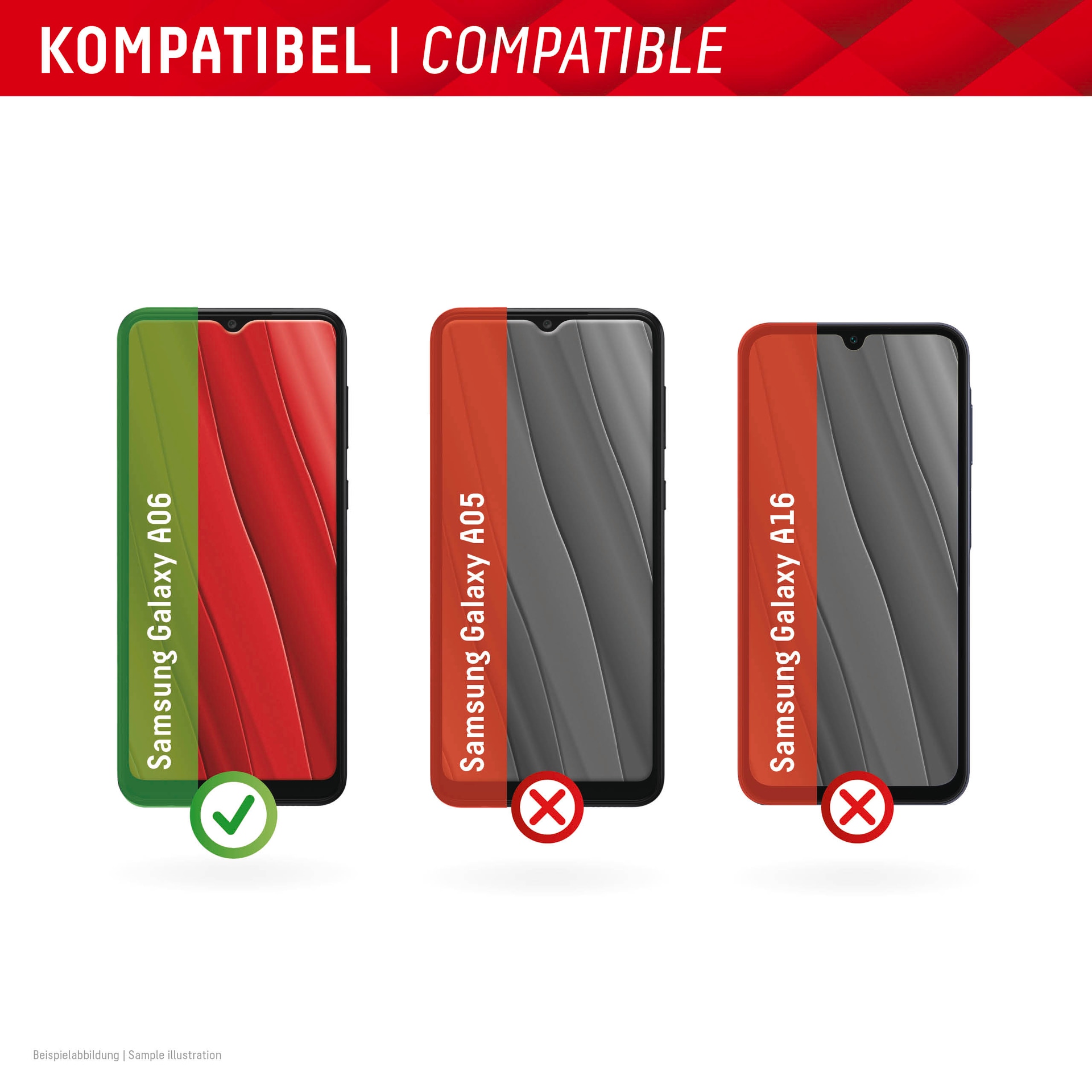 Displex Displayschutzglas »Smart Glass«, für Samsung Galaxy A06, Displayschutzfolie, Schutzfolie, Bildschirmschutz, kratz- & stoßfest