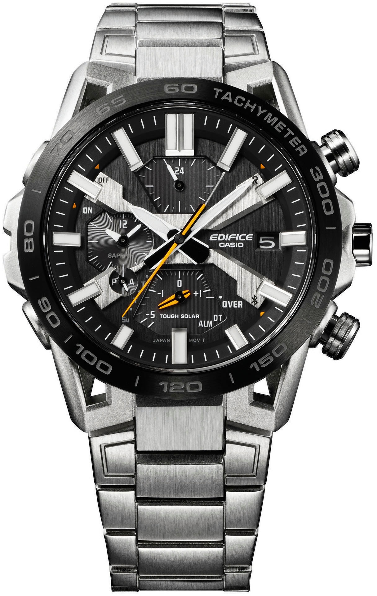CASIO EDIFICE Smartwatch »EQB-2000DB-1AER«, (Solaruhr, Armbanduhr, Herrenuhr, Bluetooth, Stoppfunktion, Saphirglas)