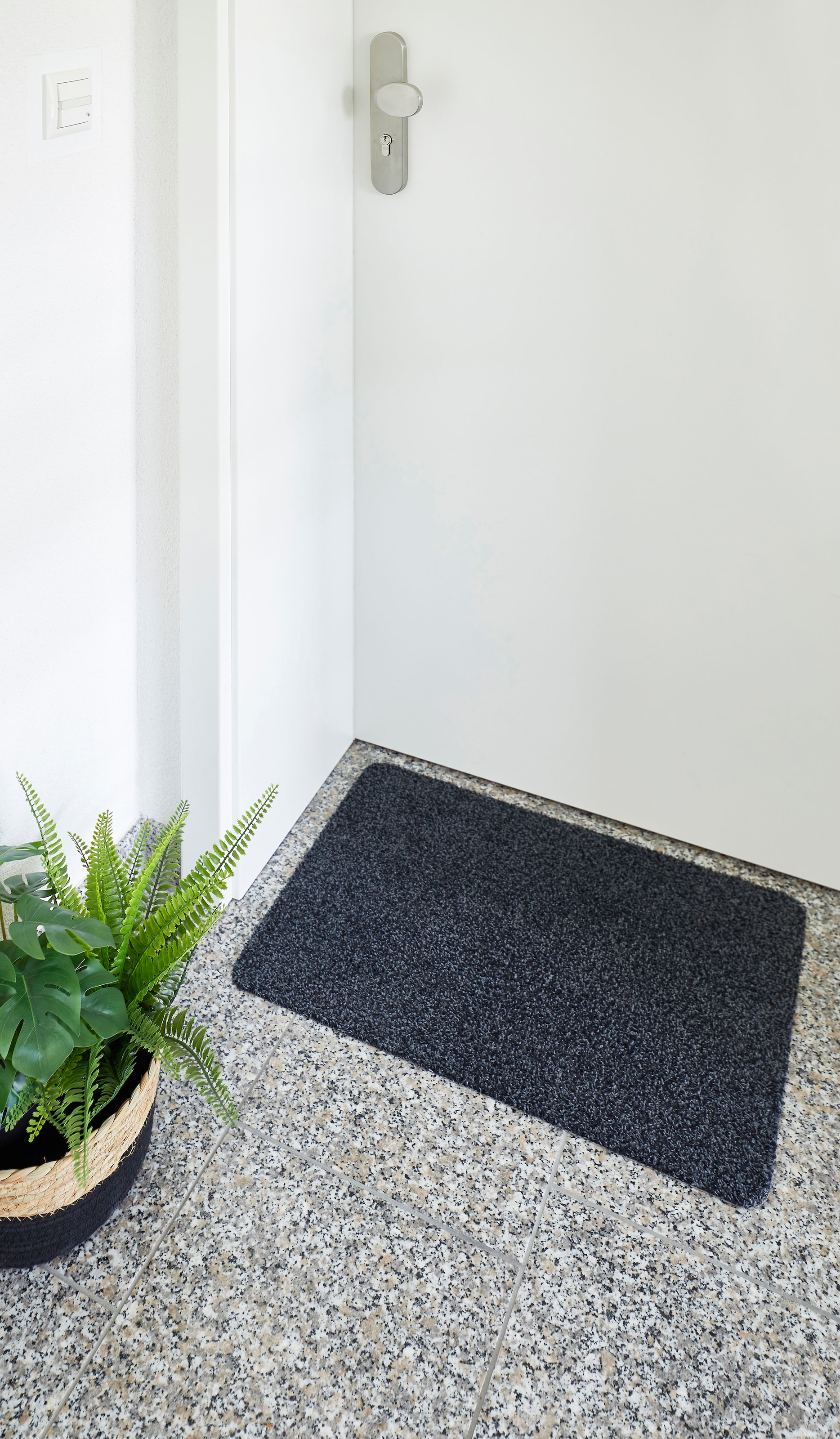 Andiamo Fußmatte »Samson, 2er Set 60/100 cm & 67/180 cm«, rechteckig, 6 mm Höhe, Schmutzfangmatte, waschbar, mit rutschhemmender Unterseite