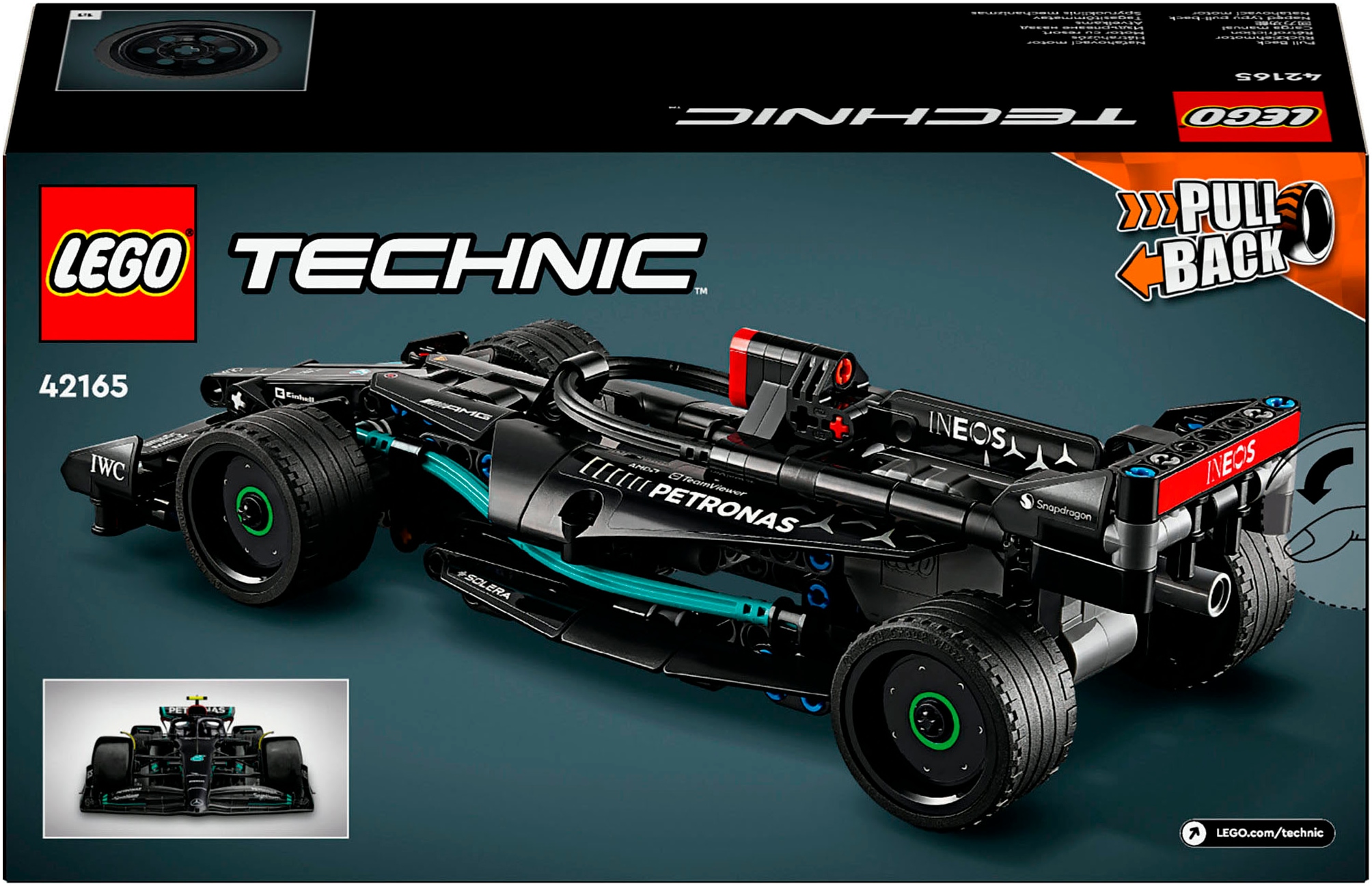 LEGO® Konstruktionsspielsteine »Mercedes-AMG F1 W14 E Performance Pull-Back (42165), LEGO® Technic«, (240 St.), Made in Europe