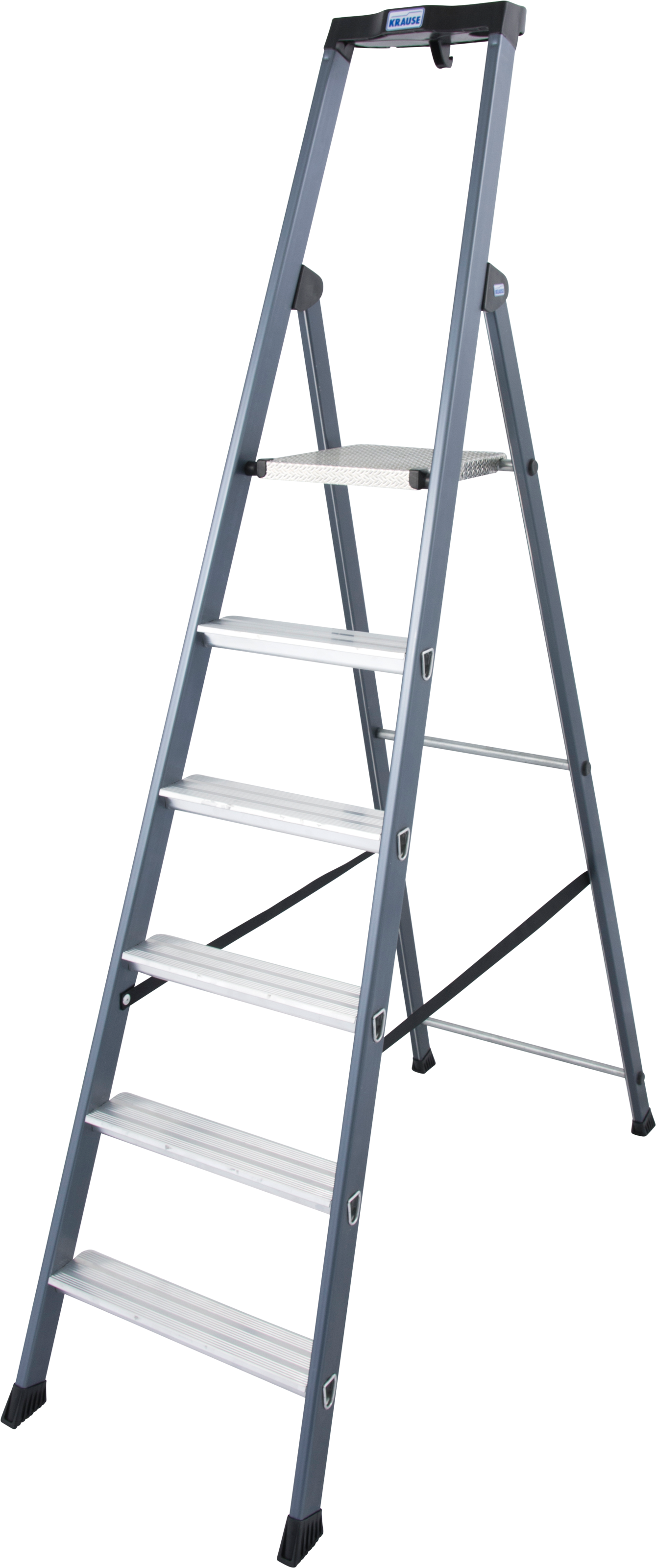 KRAUSE Stehleiter »SePro S«, Alu eloxiert, 1x6 Stufen, Arbeitshöhe ca. 325 cm