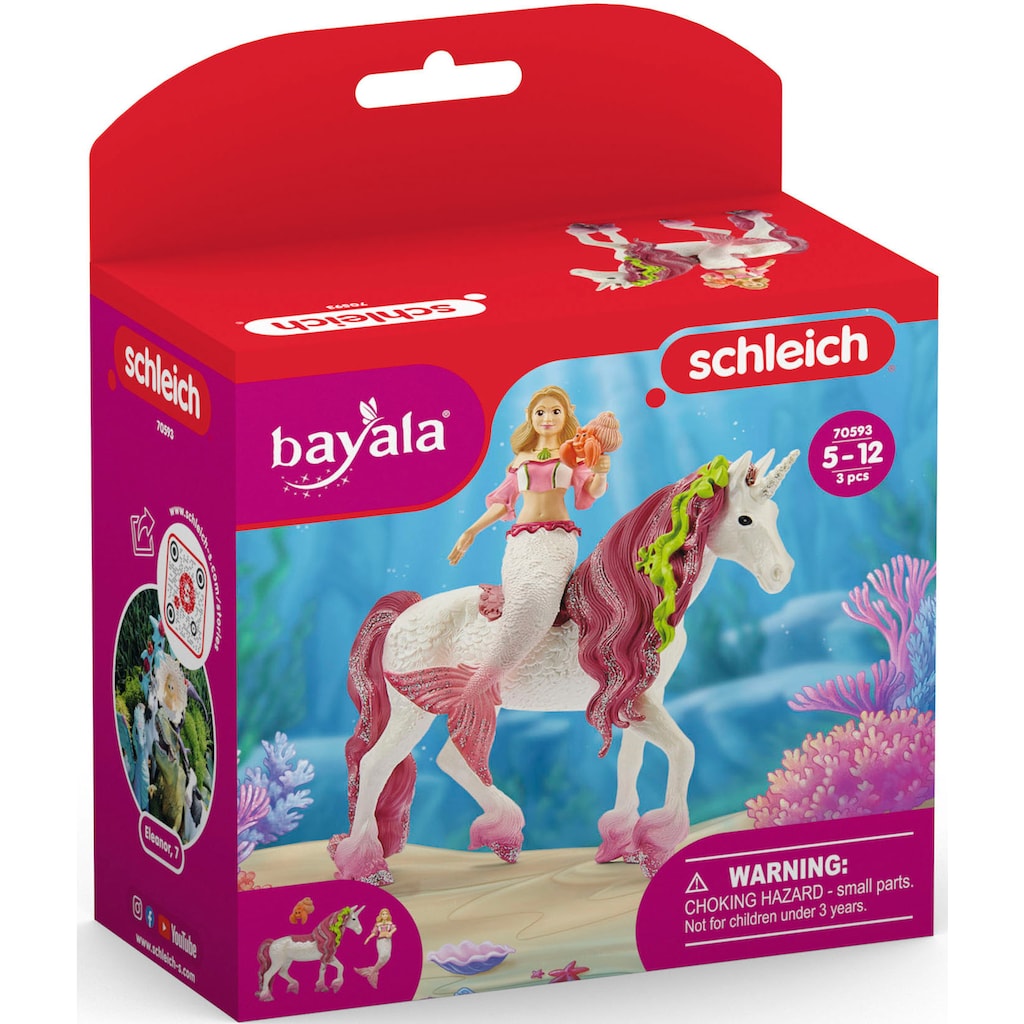 Schleich® Spielfigur »BAYALA®, Meerjungfrau-Feya auf Unterwassereinhorn (70593)«