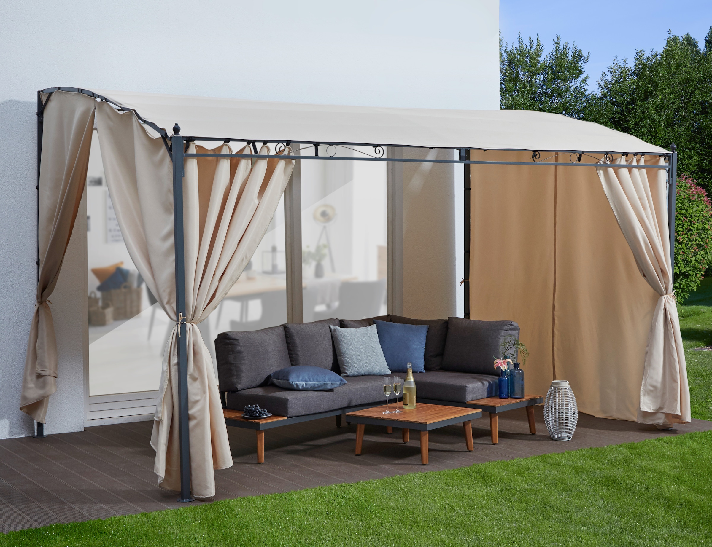 KONIFERA Anbaupavillon "Burano" BxT : 300x250 cm oder 400x250 cm