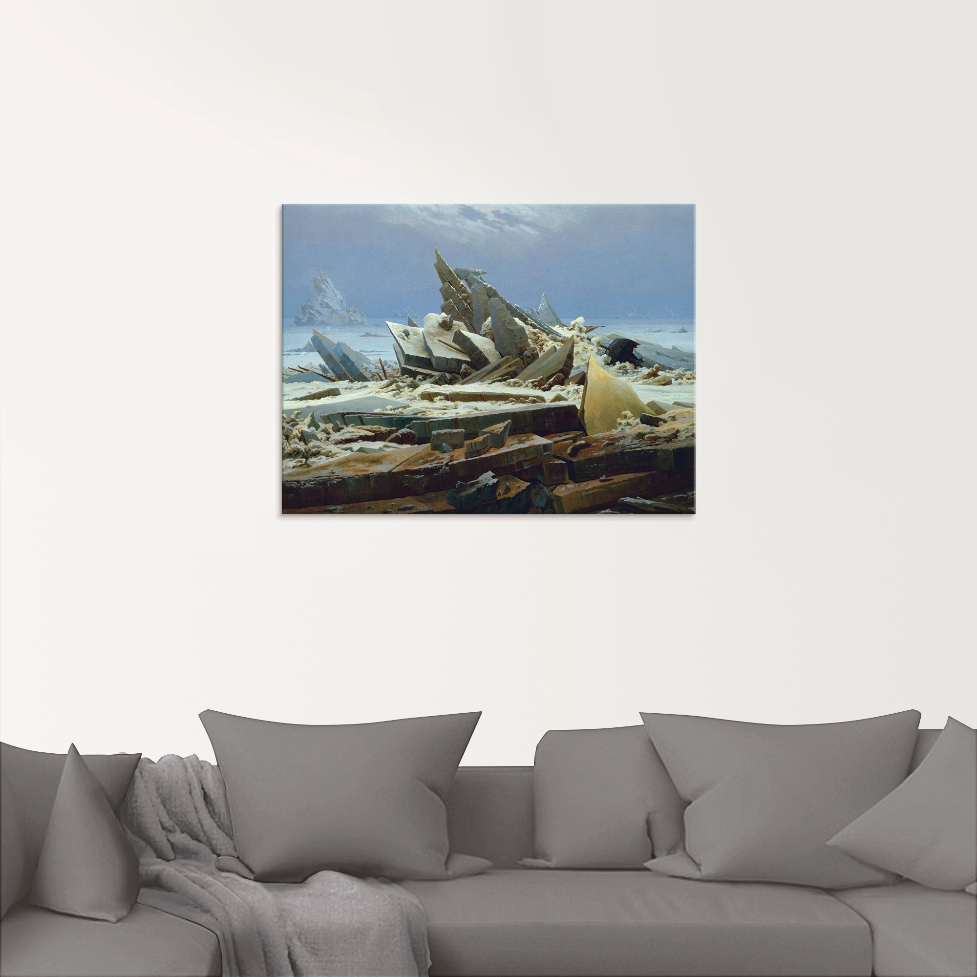 Artland Glasbild »Das Eismeer (Die gescheiterte Hoffnung)«, Gewässer, (1 St.), in verschiedenen Größen