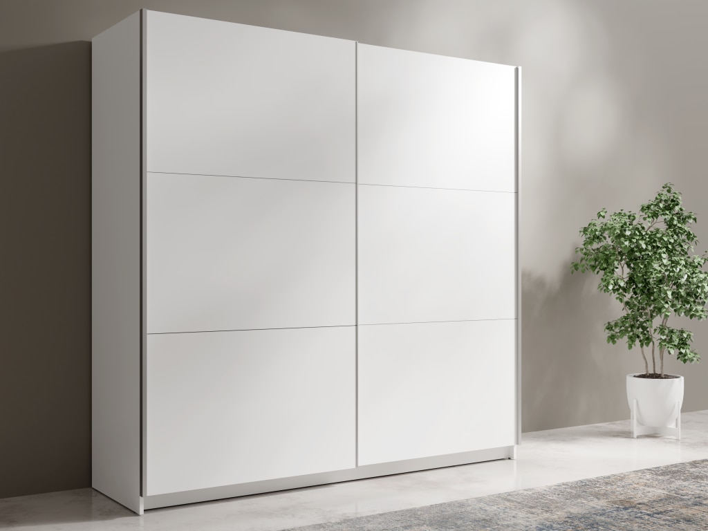 Home affaire Kleiderschrank »MALOJA modern mit viel Stauraum, Fächer & Kleiderstange, Breite 150 cm« Garderobe mit 2 Schiebetüren, mit/ohne Spiegel, erhältlich in 3 Farben